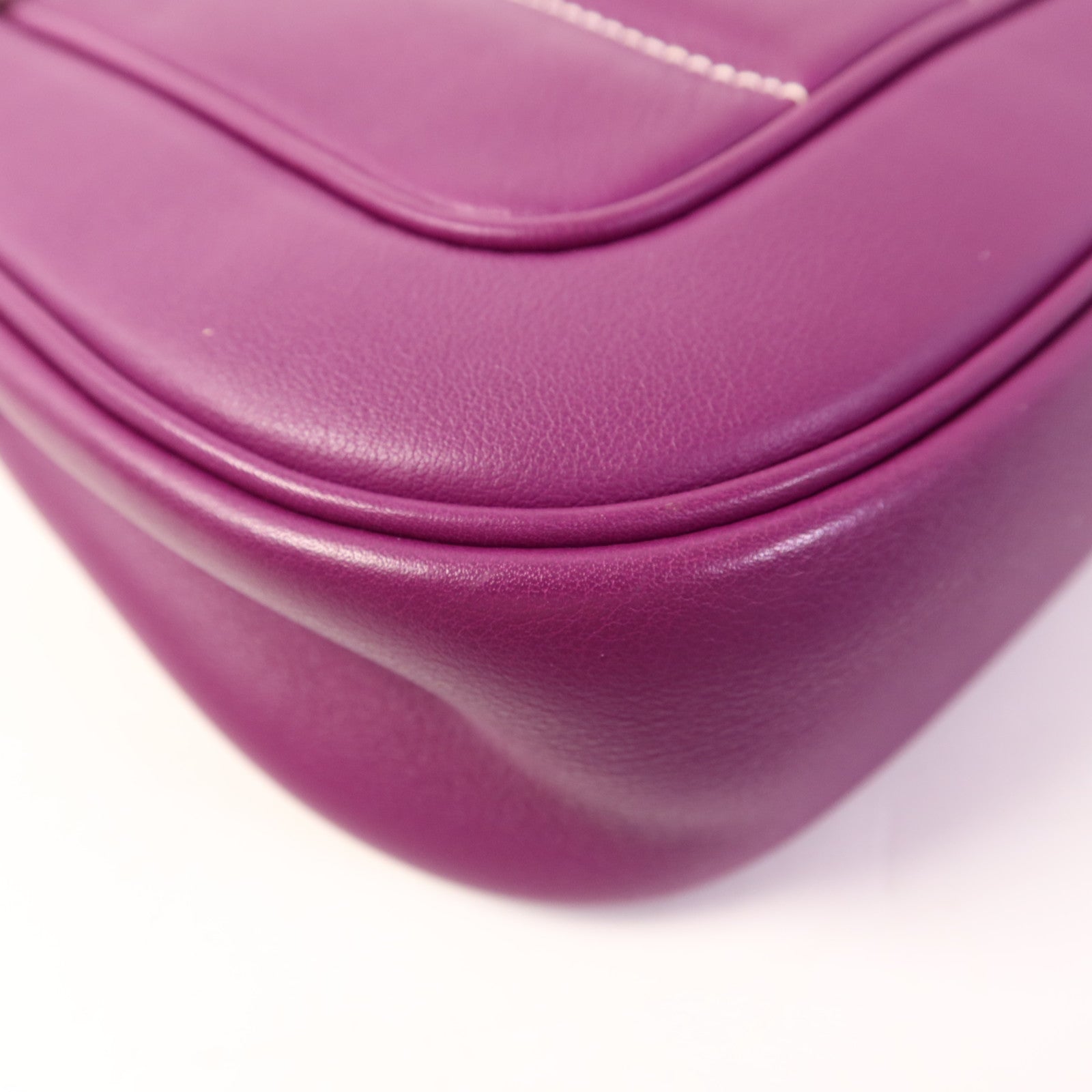 HERMES Swift皮革Berline 21 Mini銀扣肩背袋Anemone