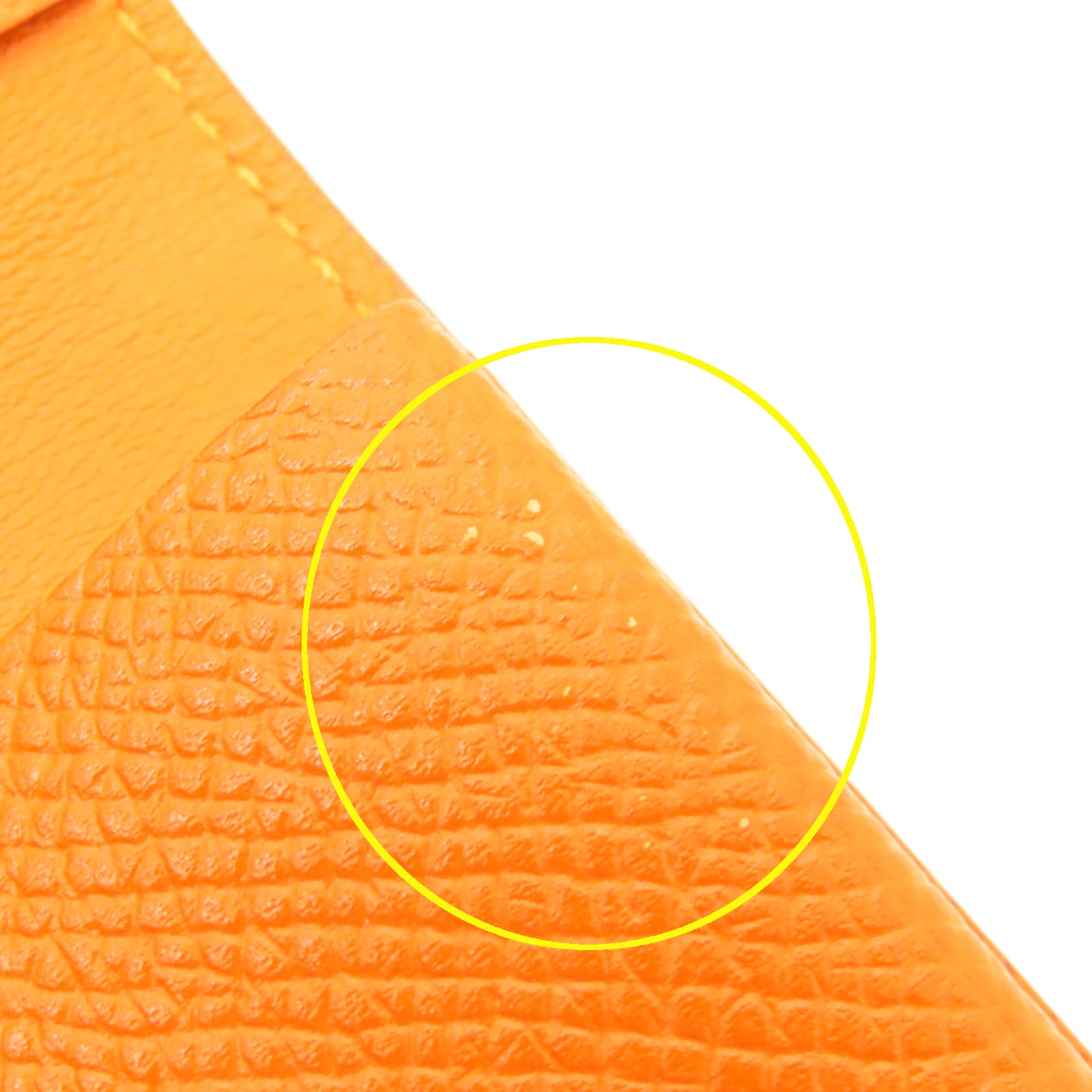 HERMES 【激減優惠】Epsom皮革Card Case卡片套/手拿包Orange/橙色