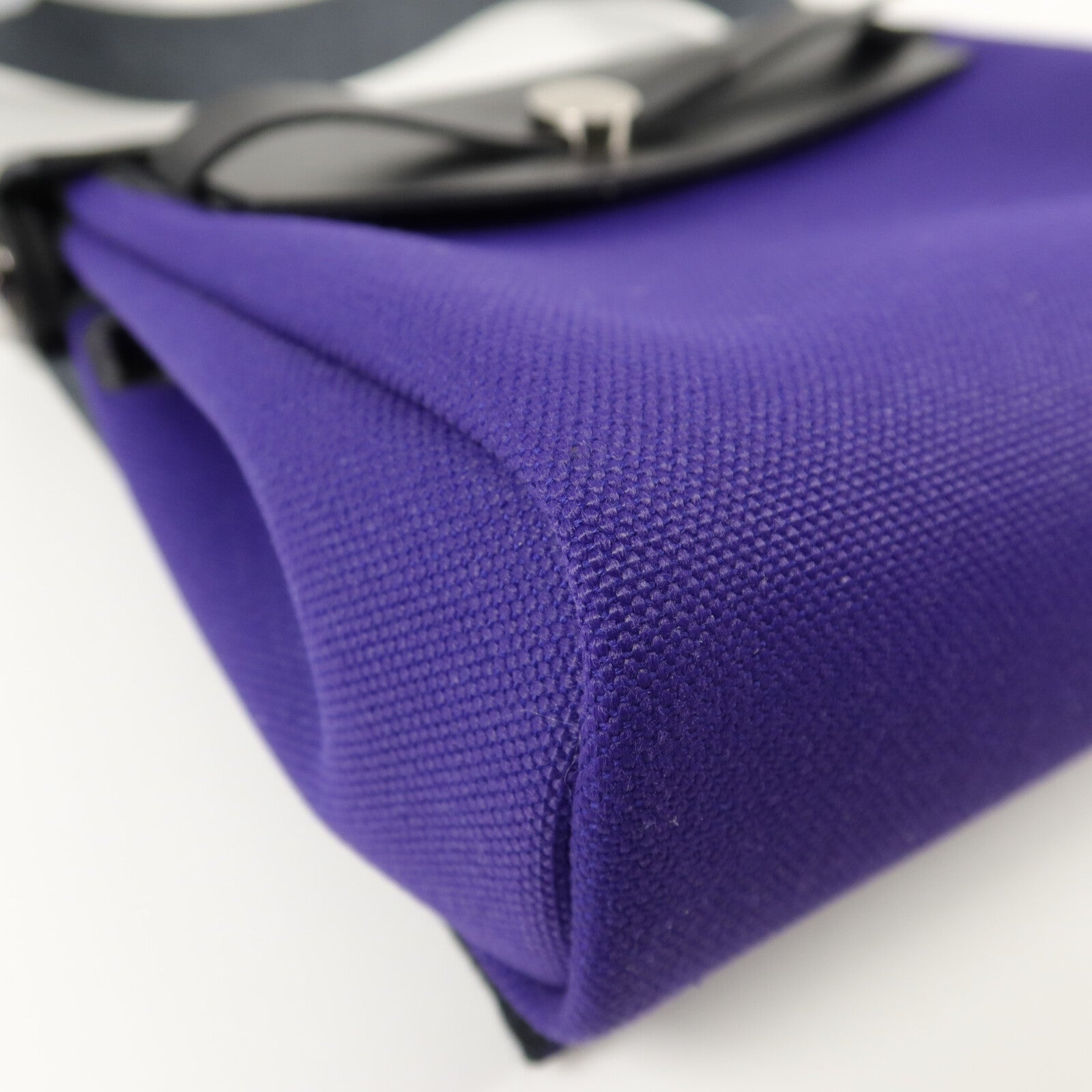 HERMES 帆布Mini Herbag肩背袋Purple