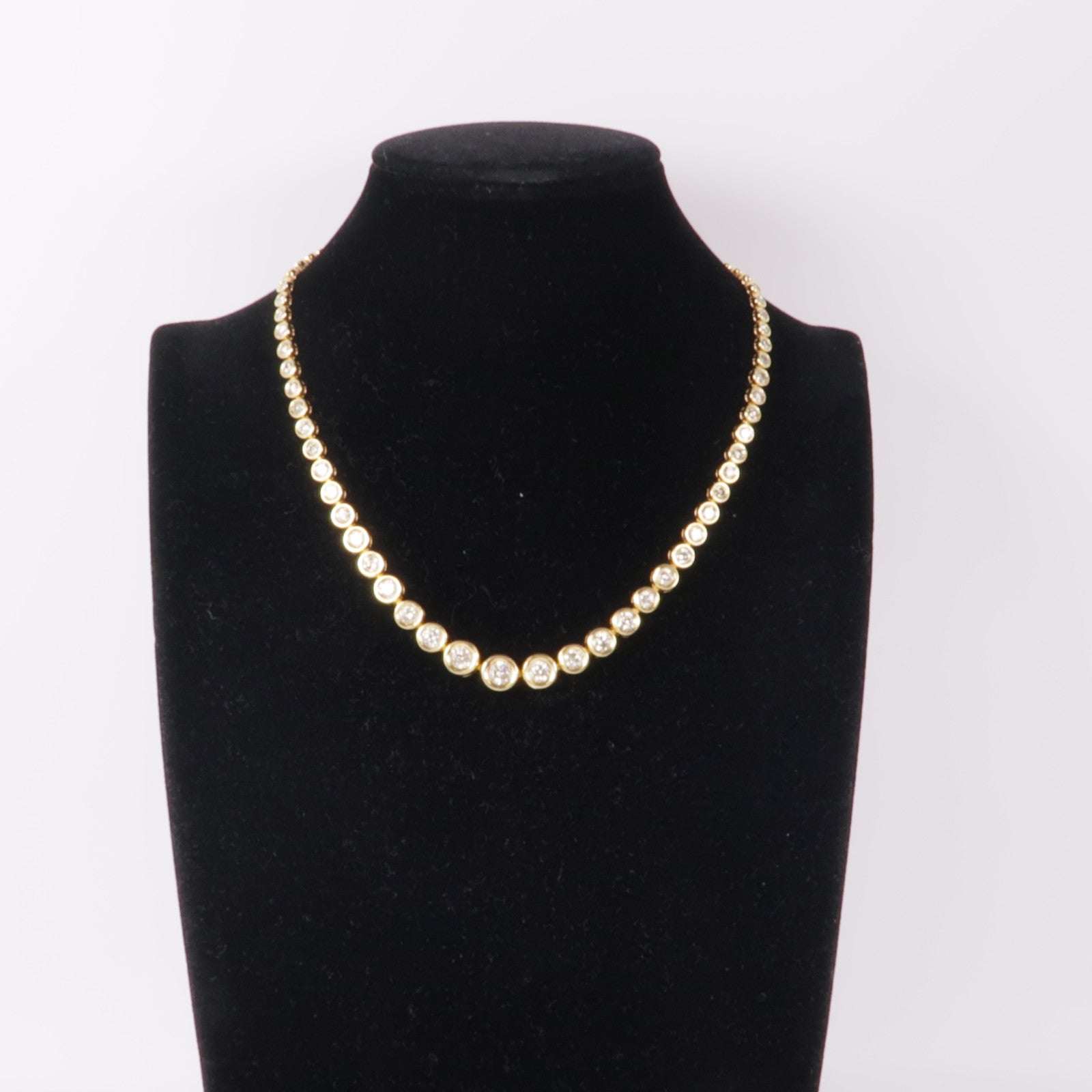 JEWELRY Diamond Necklace 18K Yellow Gold