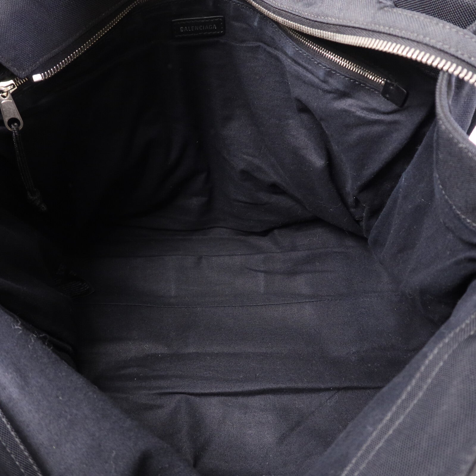 BALENCIAGA 帆布Tote Bag銀扣手挽袋