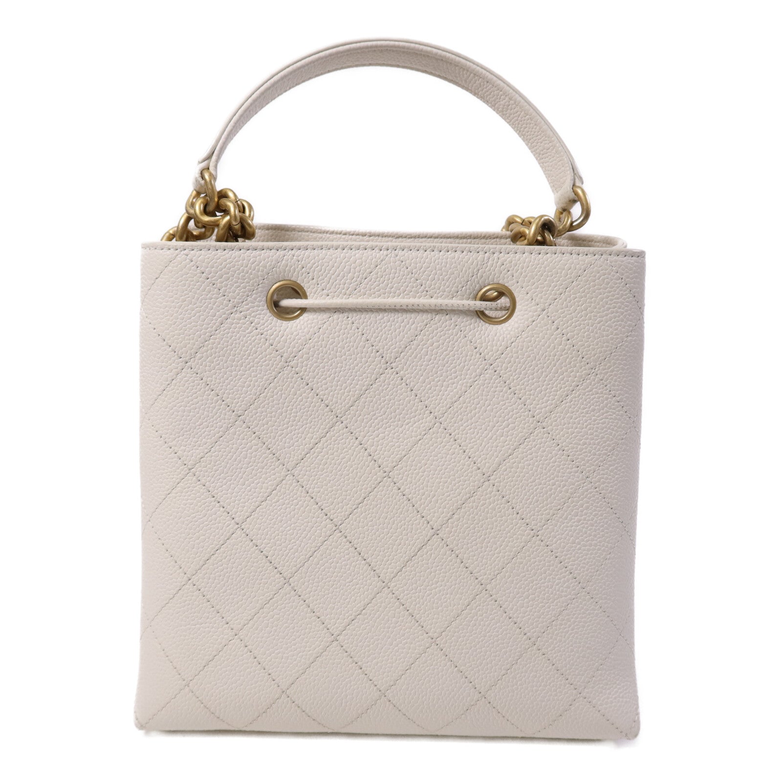 CHANEL 牛皮皮革Chain Shoulder Bag金扣鏈帶肩背袋