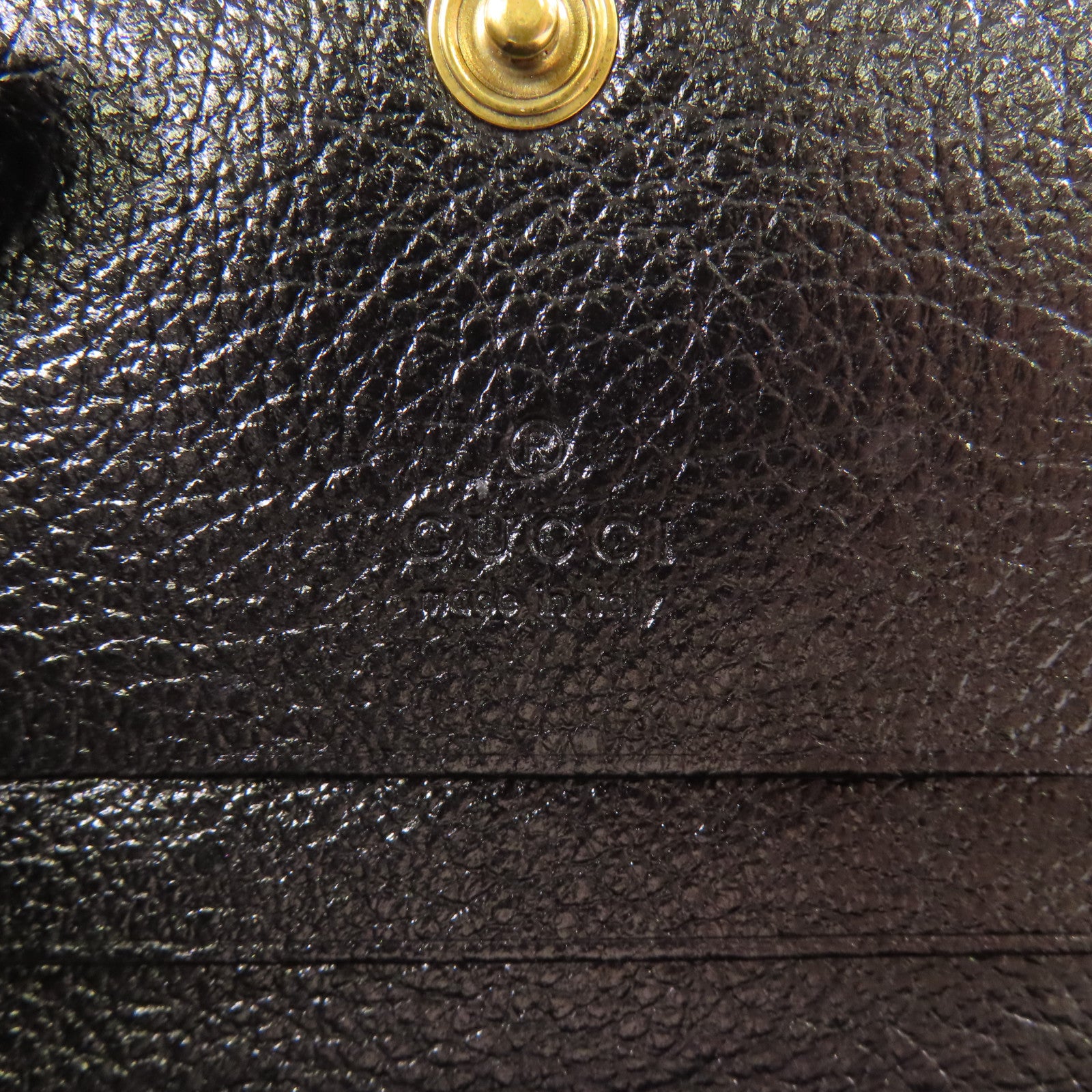 GUCCI 牛皮皮革Wallet金扣錢包