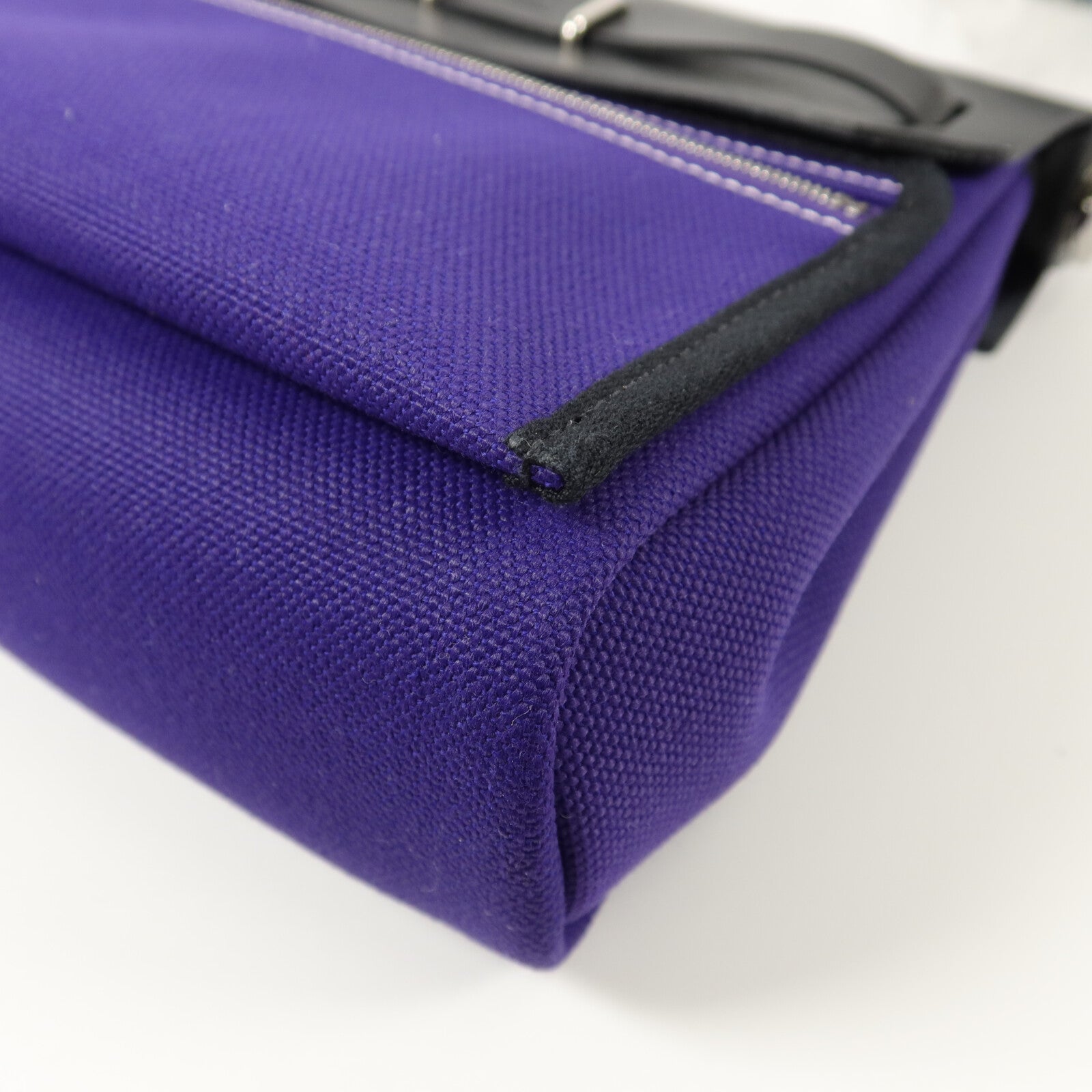 HERMES 帆布Mini Herbag肩背袋Purple