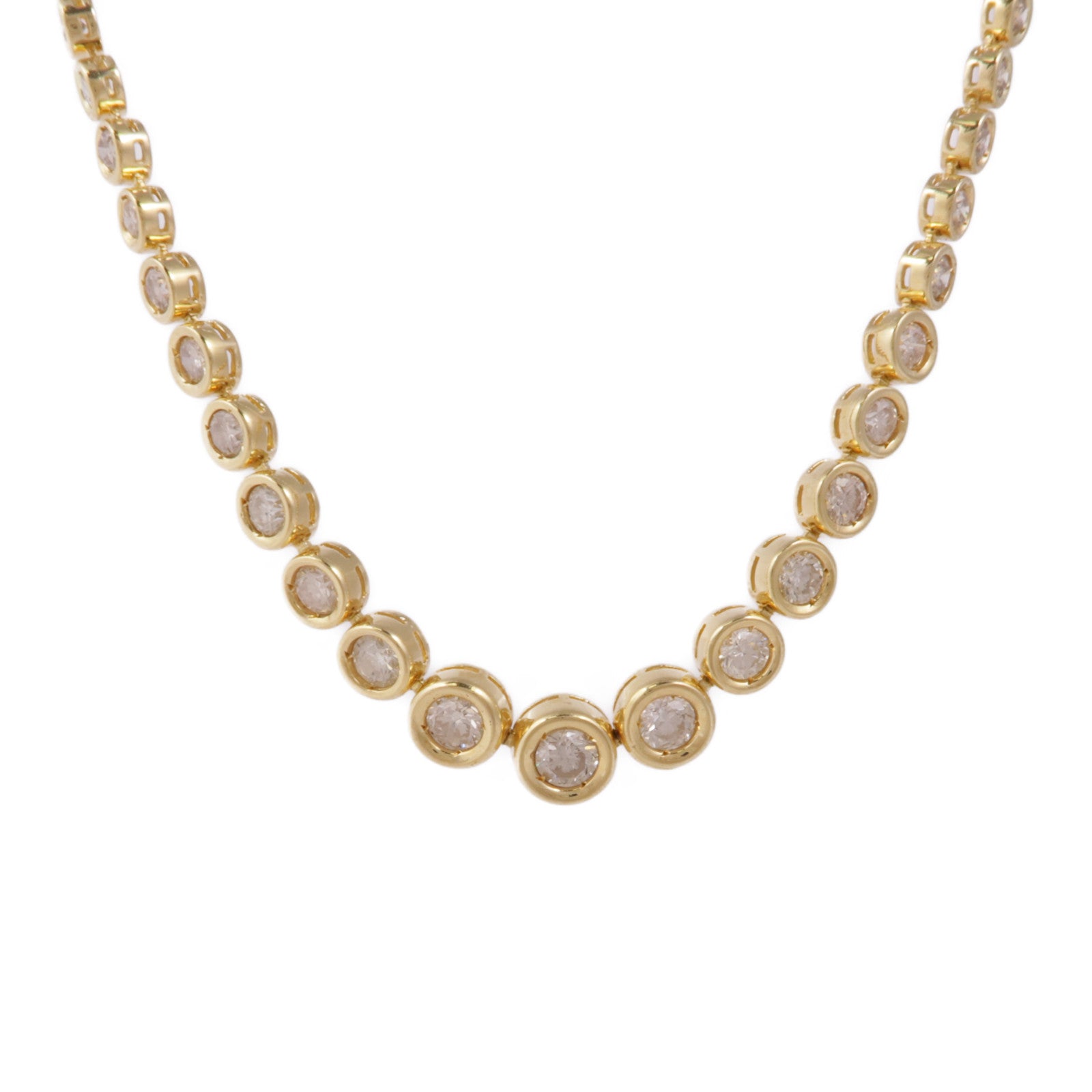 JEWELRY Diamond Necklace 18K Yellow Gold