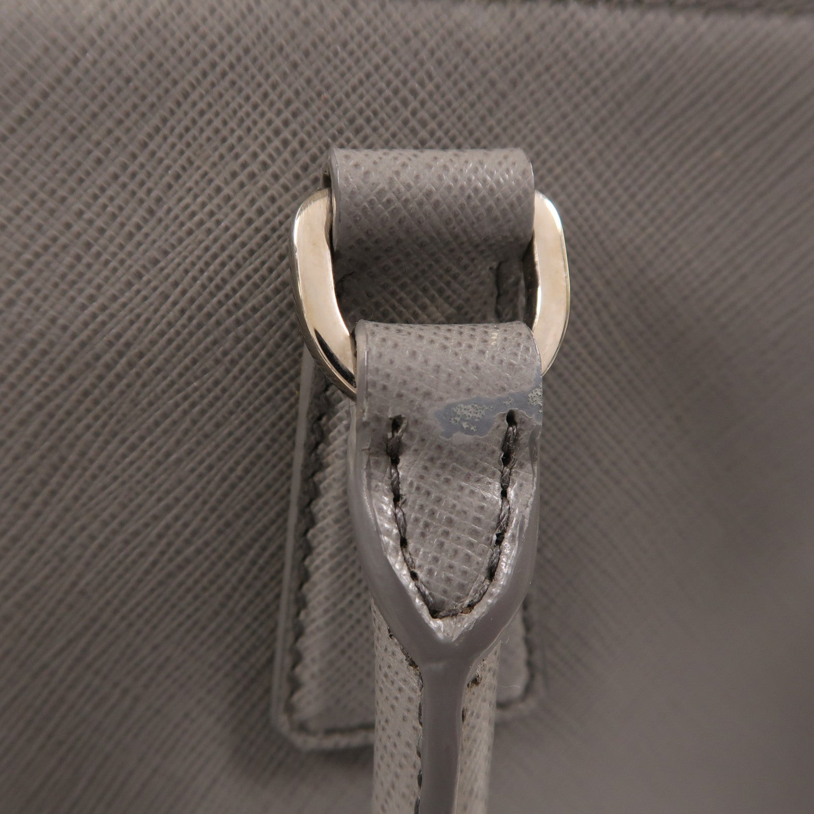 PRADA 牛皮皮革Killer Bag銀扣手挽肩背兩用袋