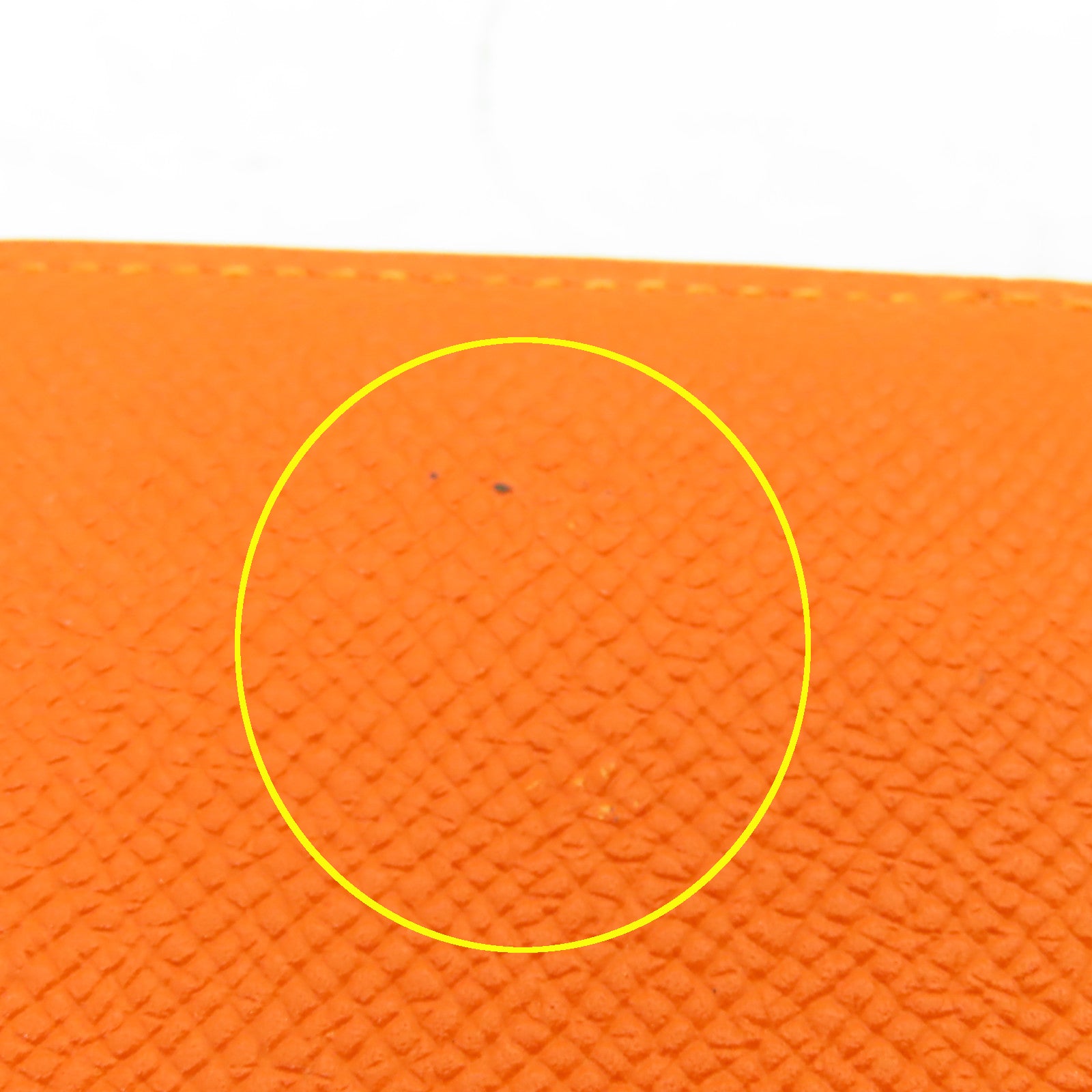 HERMES 【激減優惠】Epsom皮革Card Case卡片套/手拿包Orange/橙色