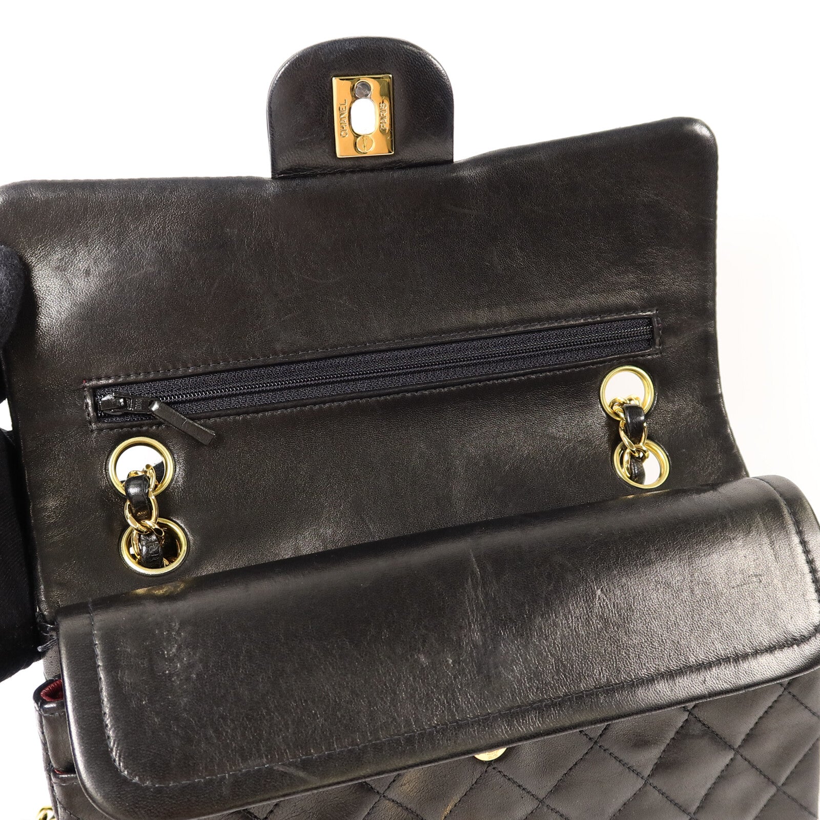 CHANEL 羊皮皮革Classic 23鏈帶肩背袋