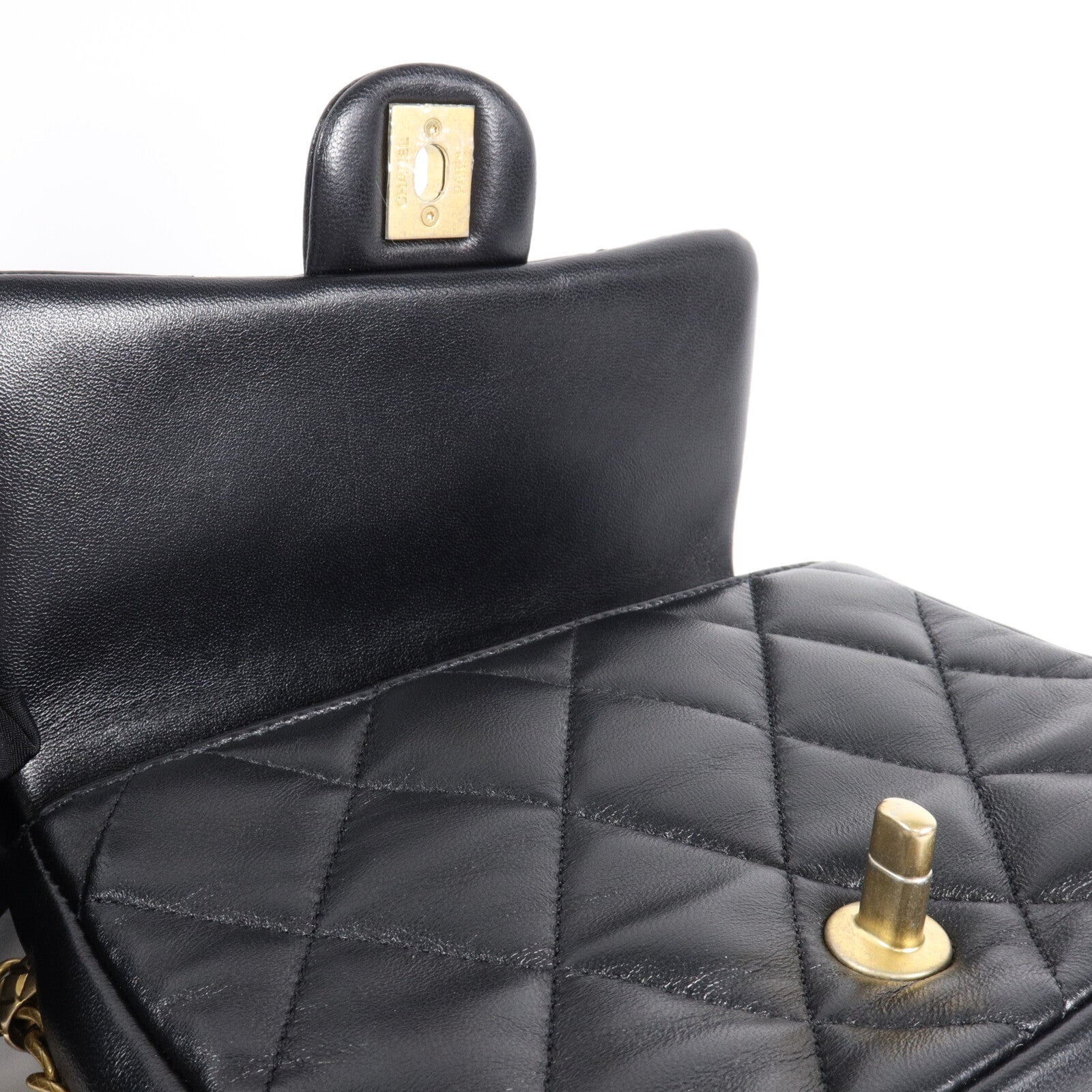 CHANEL 羊皮皮革CoCo Flap Bag鏈帶肩背袋
