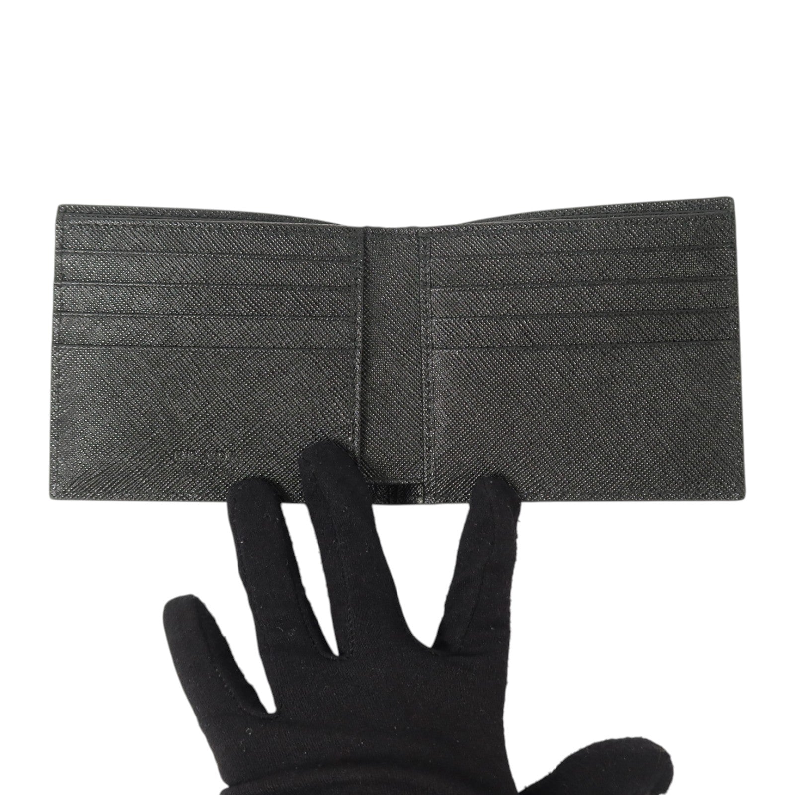 PRADA Saffiano皮革Fold Wallet錢包