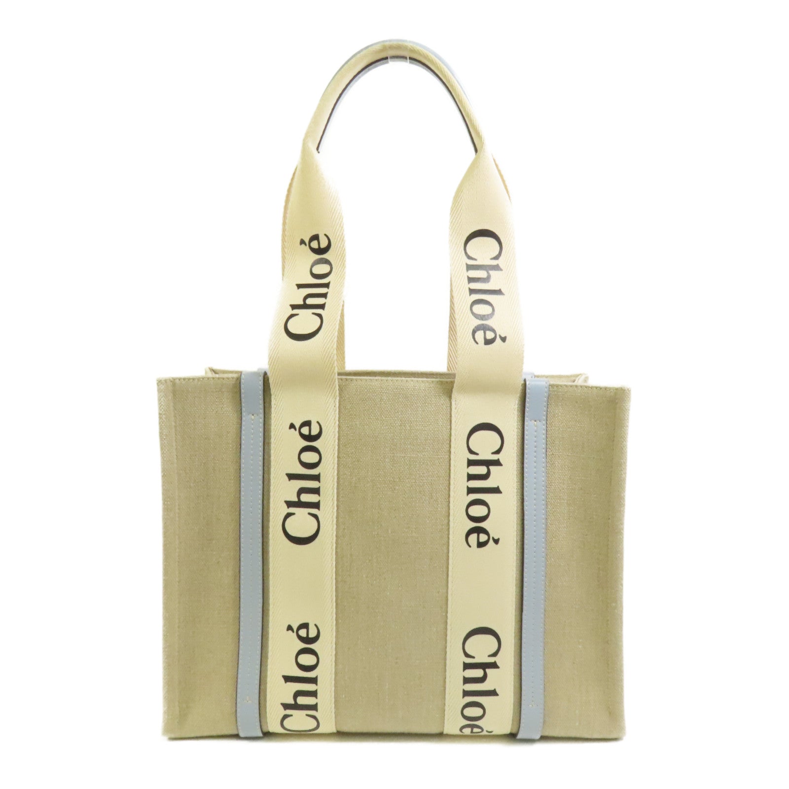 Chloe 帆布Woody手挽袋