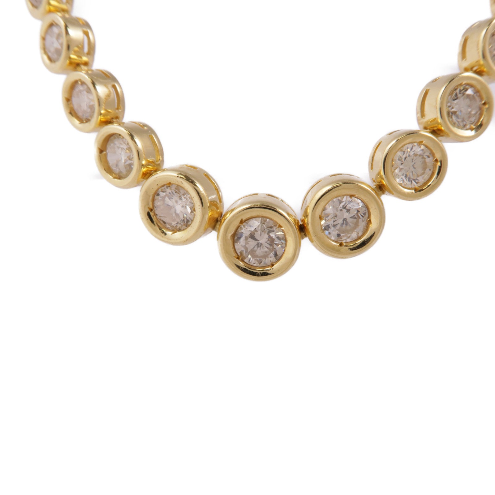 JEWELRY Diamond Necklace 18K Yellow Gold