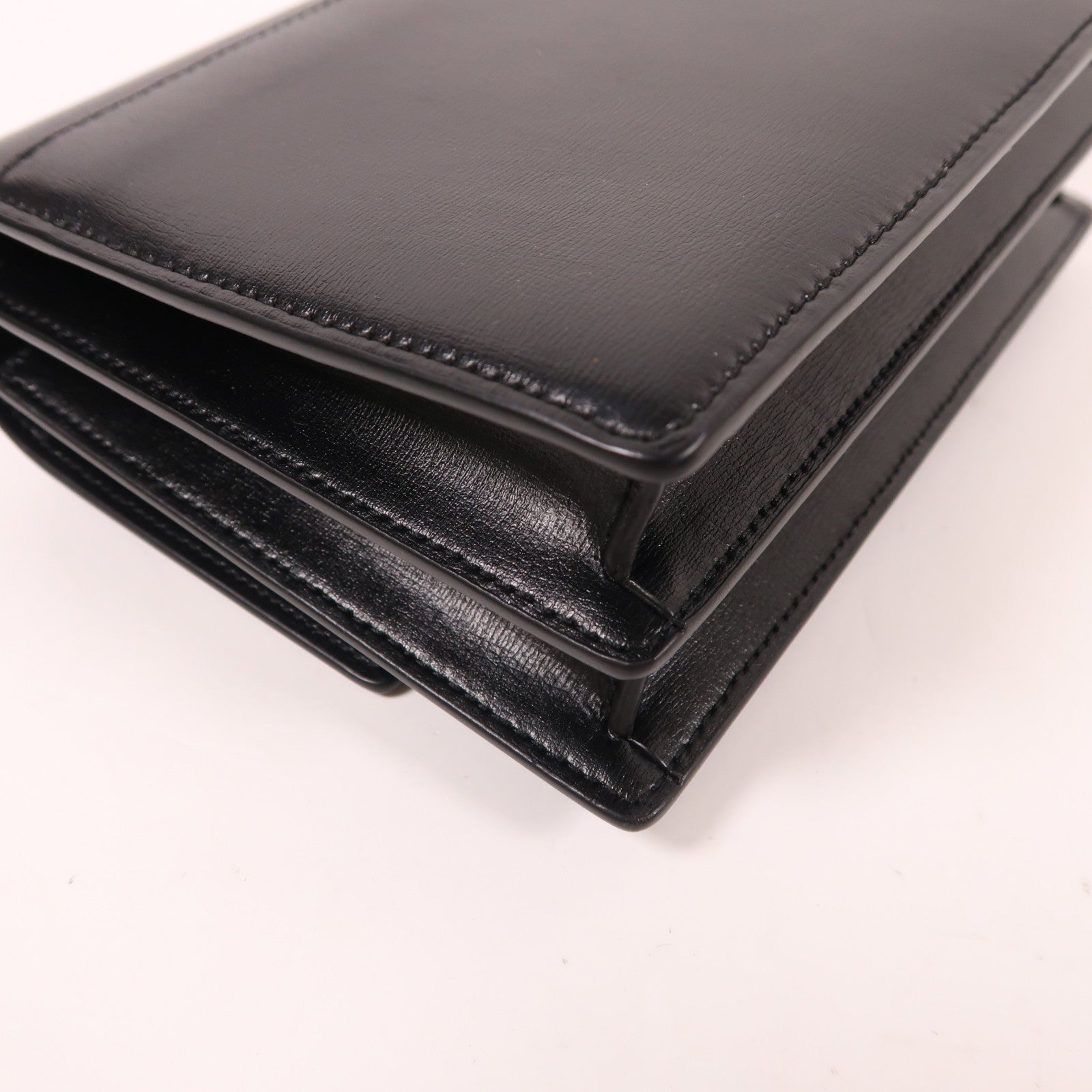 SAINT LAURENT 牛皮皮革Sunset Medium銀扣鏈帶肩背袋