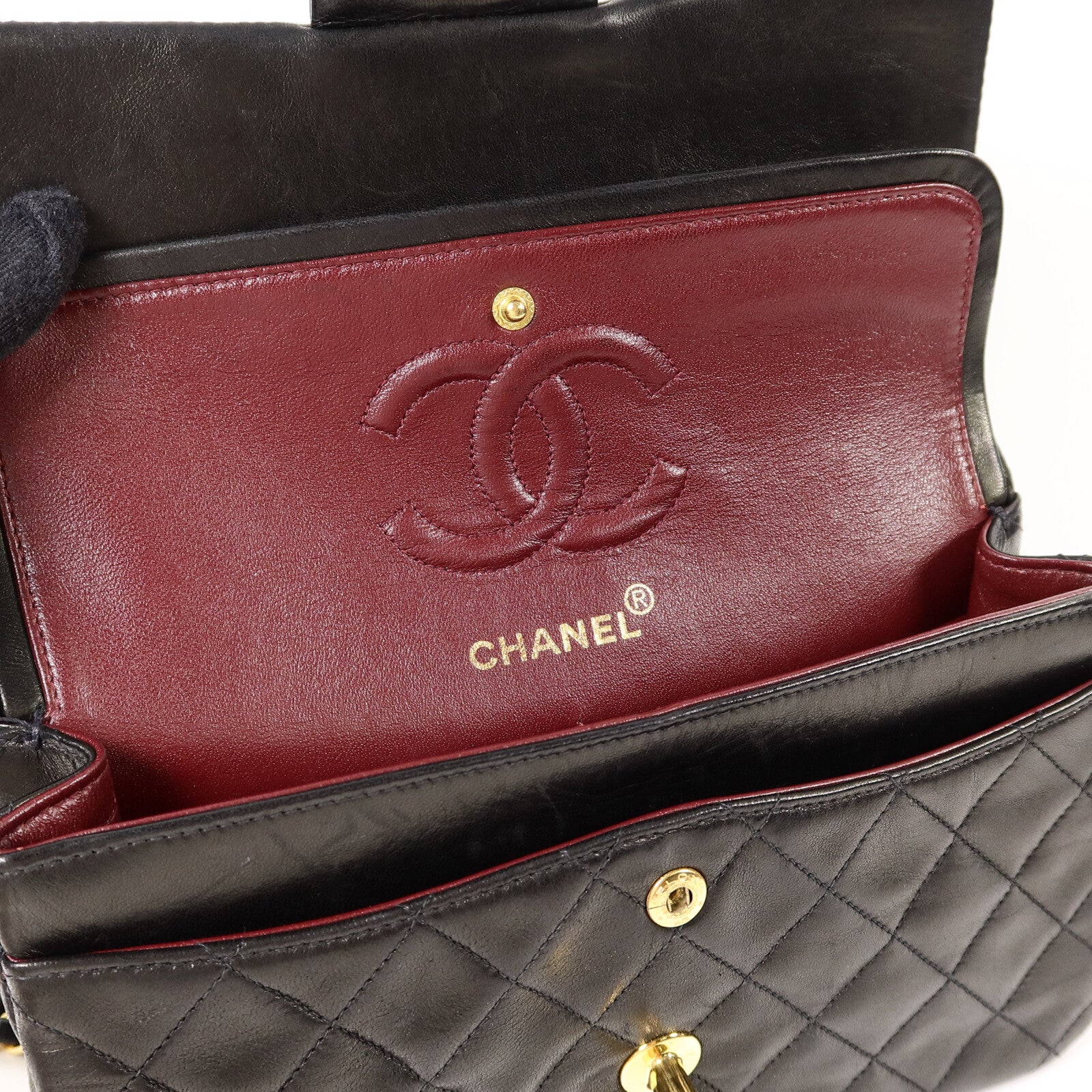 CHANEL 羊皮皮革Classic 23鏈帶肩背袋