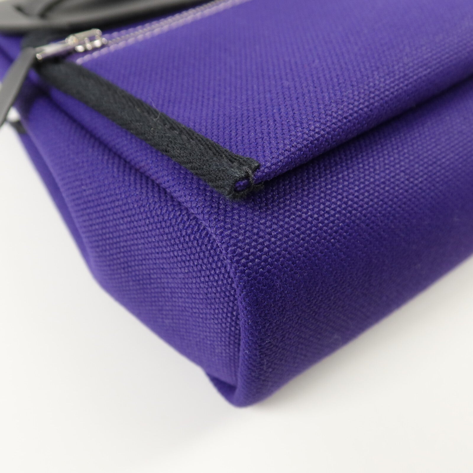 HERMES 帆布Mini Herbag肩背袋Purple