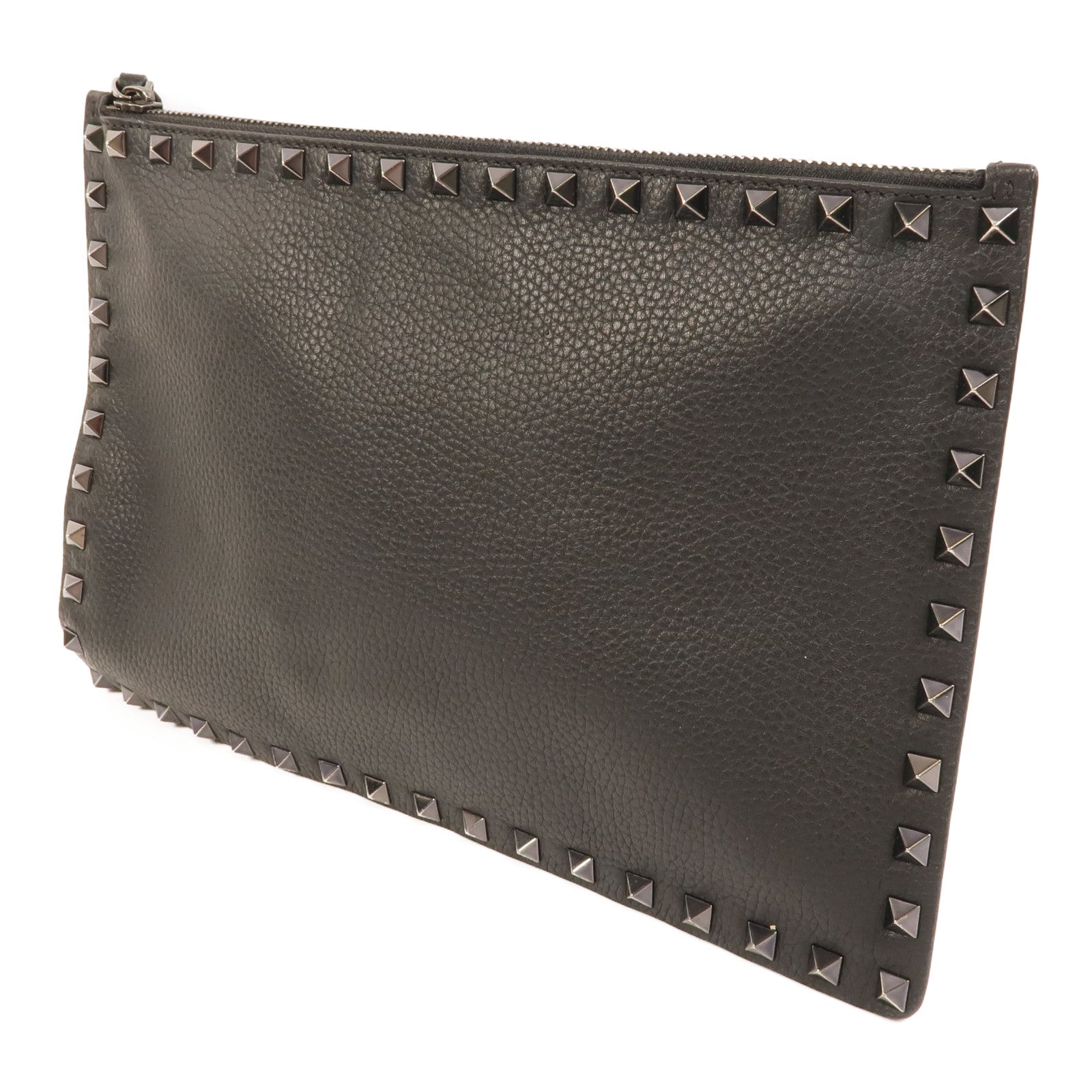 Valentino 牛皮皮革Rockstud Clutch手拿包