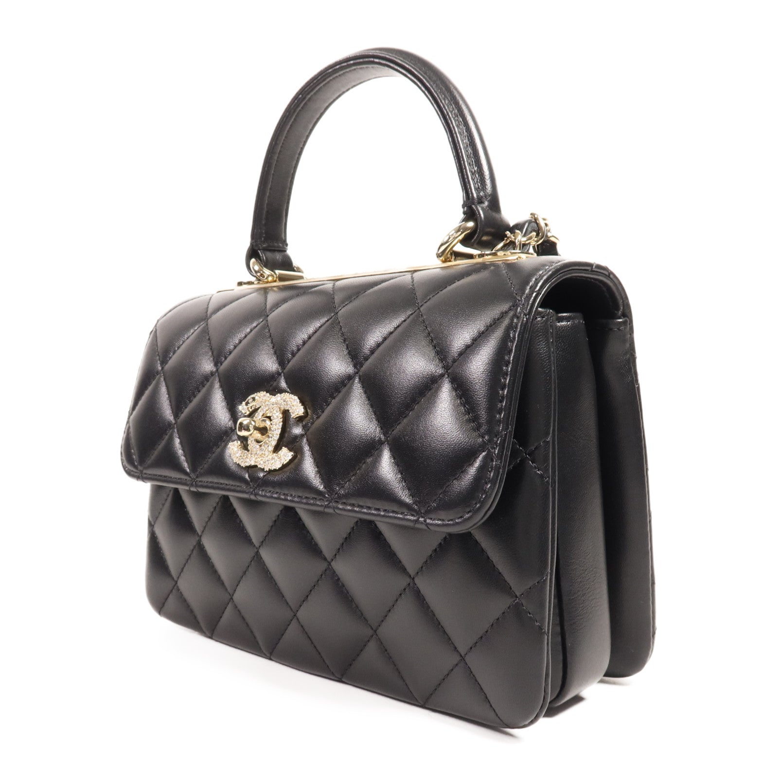 CHANEL 【激減優惠】羊皮皮革Trendy CC金扣手挽肩背兩用袋