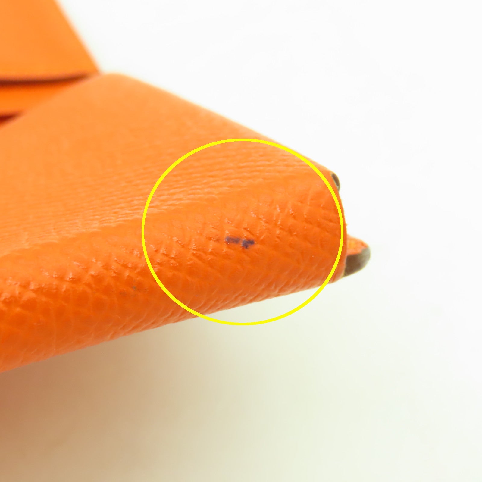 HERMES 【激減優惠】Epsom皮革Card Case卡片套/手拿包Orange/橙色