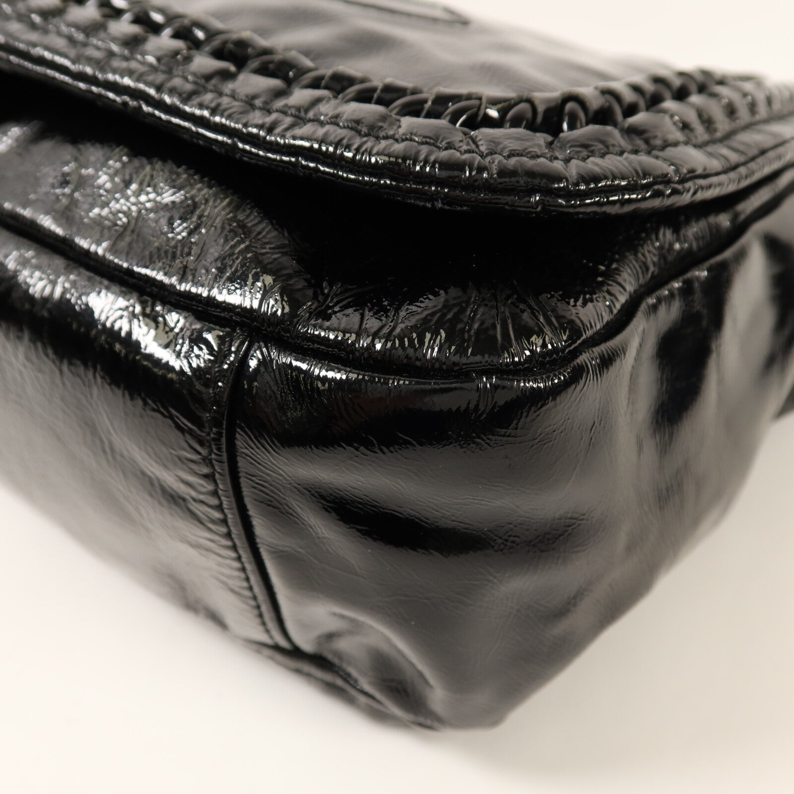 CHANEL 漆皮皮革Shoulder Bag肩背袋