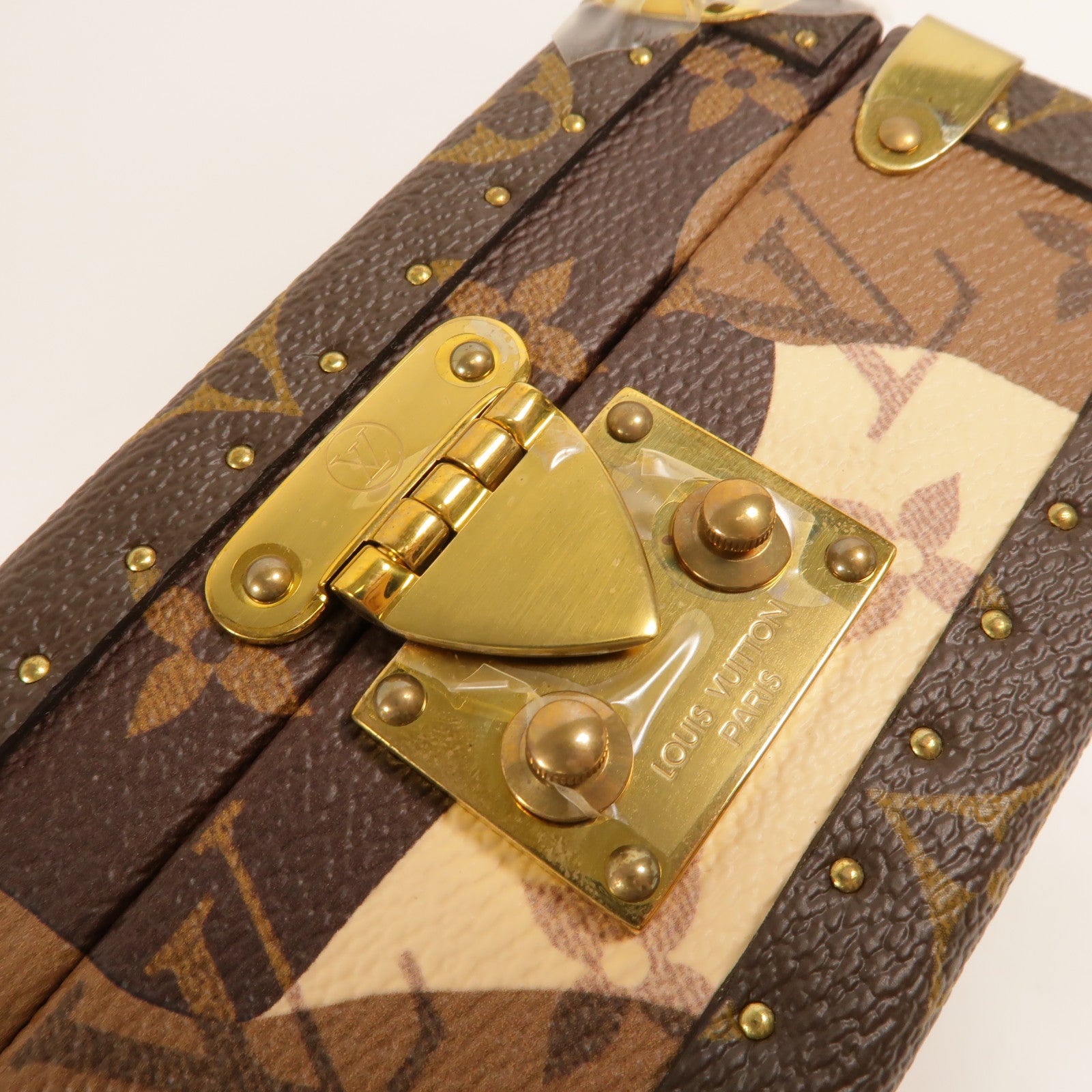 LOUIS VUITTON Monogram Vertical Clutch Box肩背袋