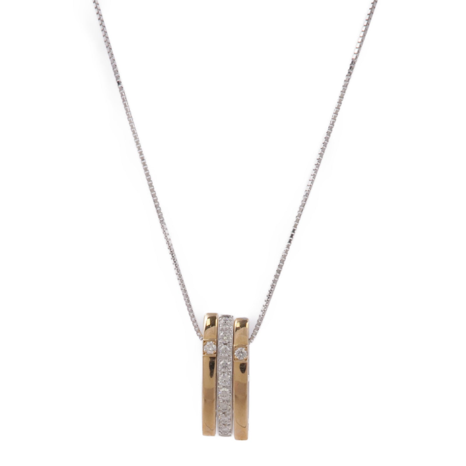 JEWELRY 18K白金/玫瑰金Diamond Necklace鑽石項鍊