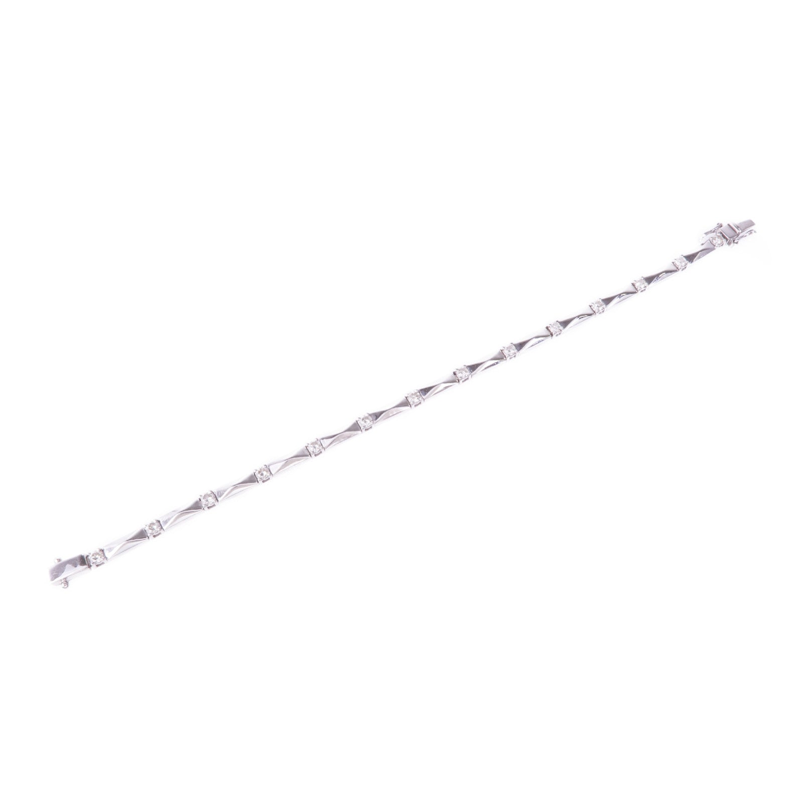 JEWELRY 18K白金Diamond Bracelet鑽石手鏈