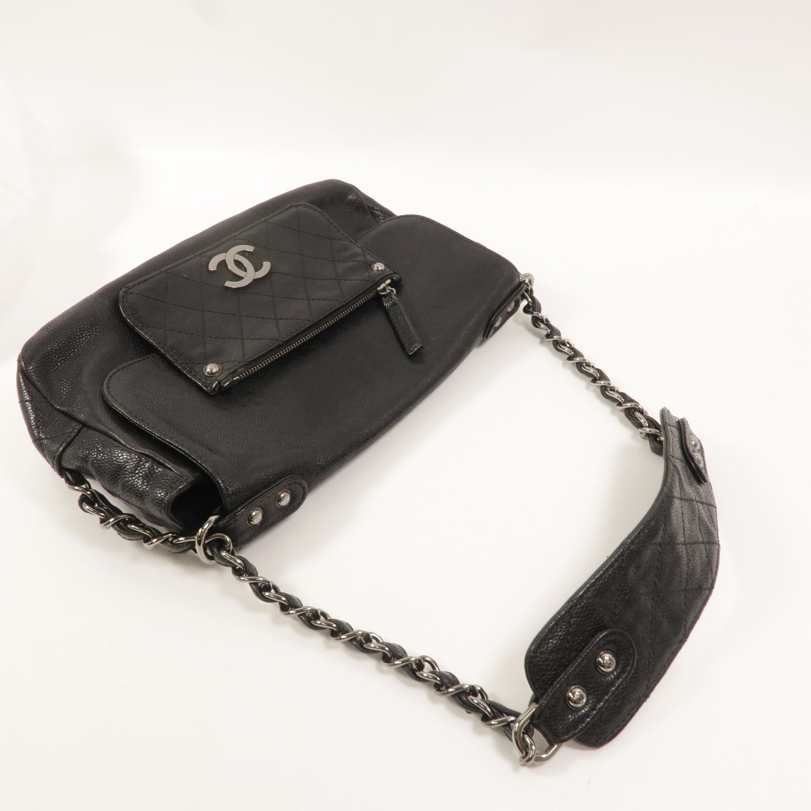 CHANEL 牛皮皮革Pocket in the City肩背袋