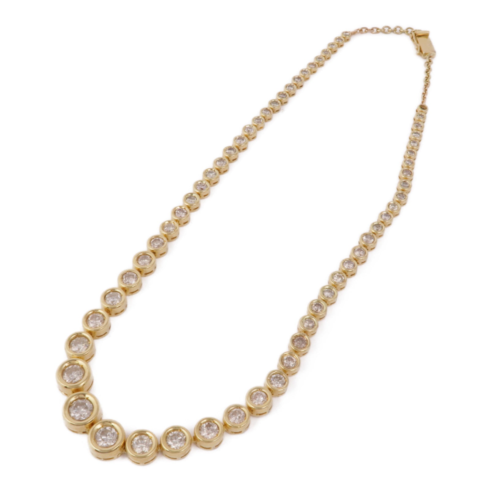 JEWELRY Diamond Necklace 18K Yellow Gold