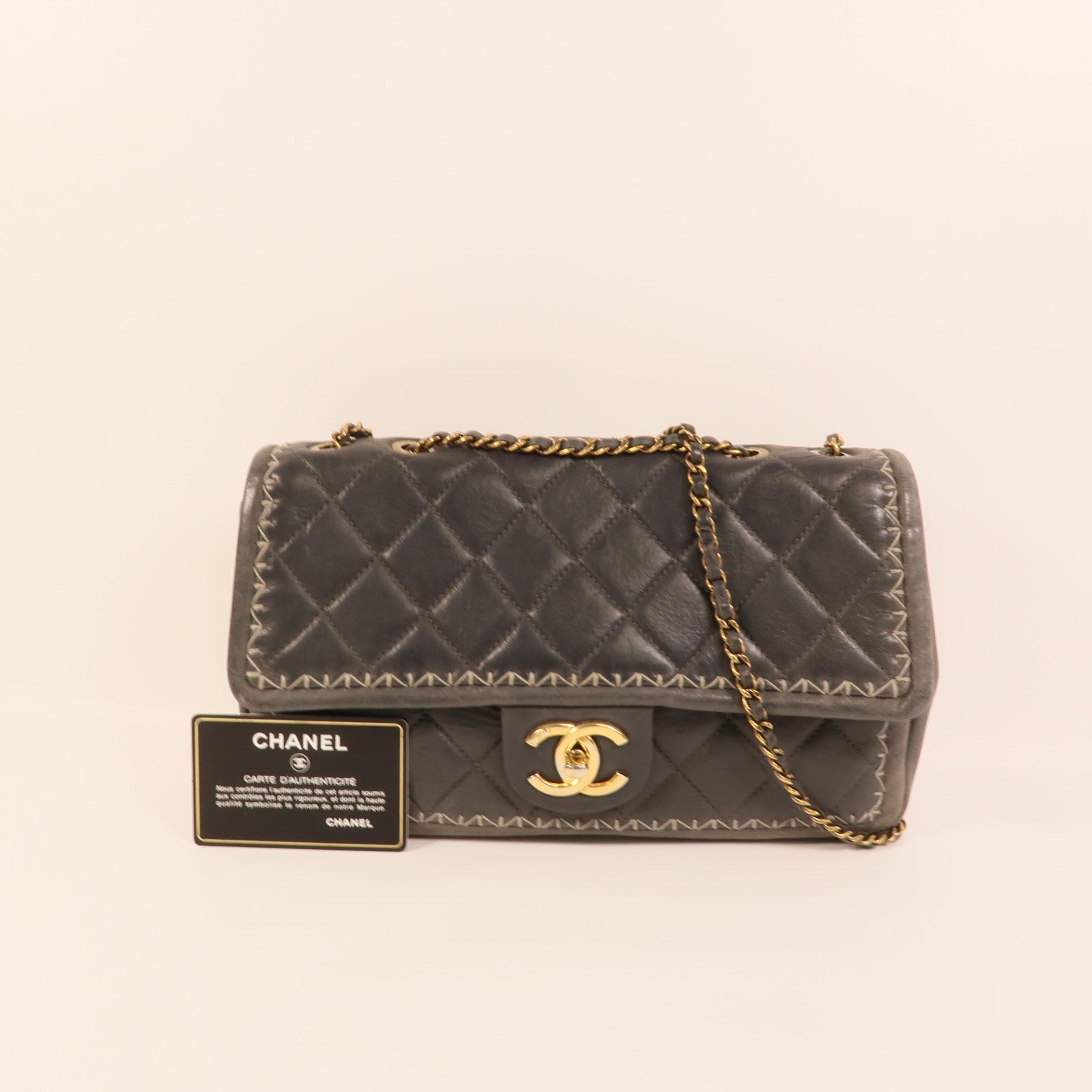 CHANEL 牛皮皮革Chain Shoulder肩背袋