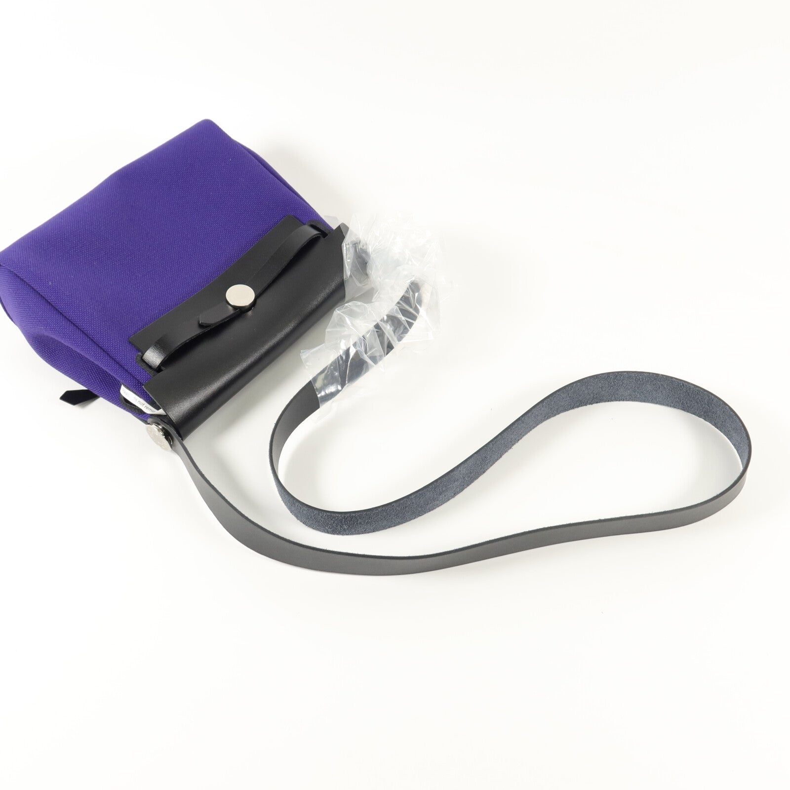 HERMES 帆布Mini Herbag肩背袋Purple