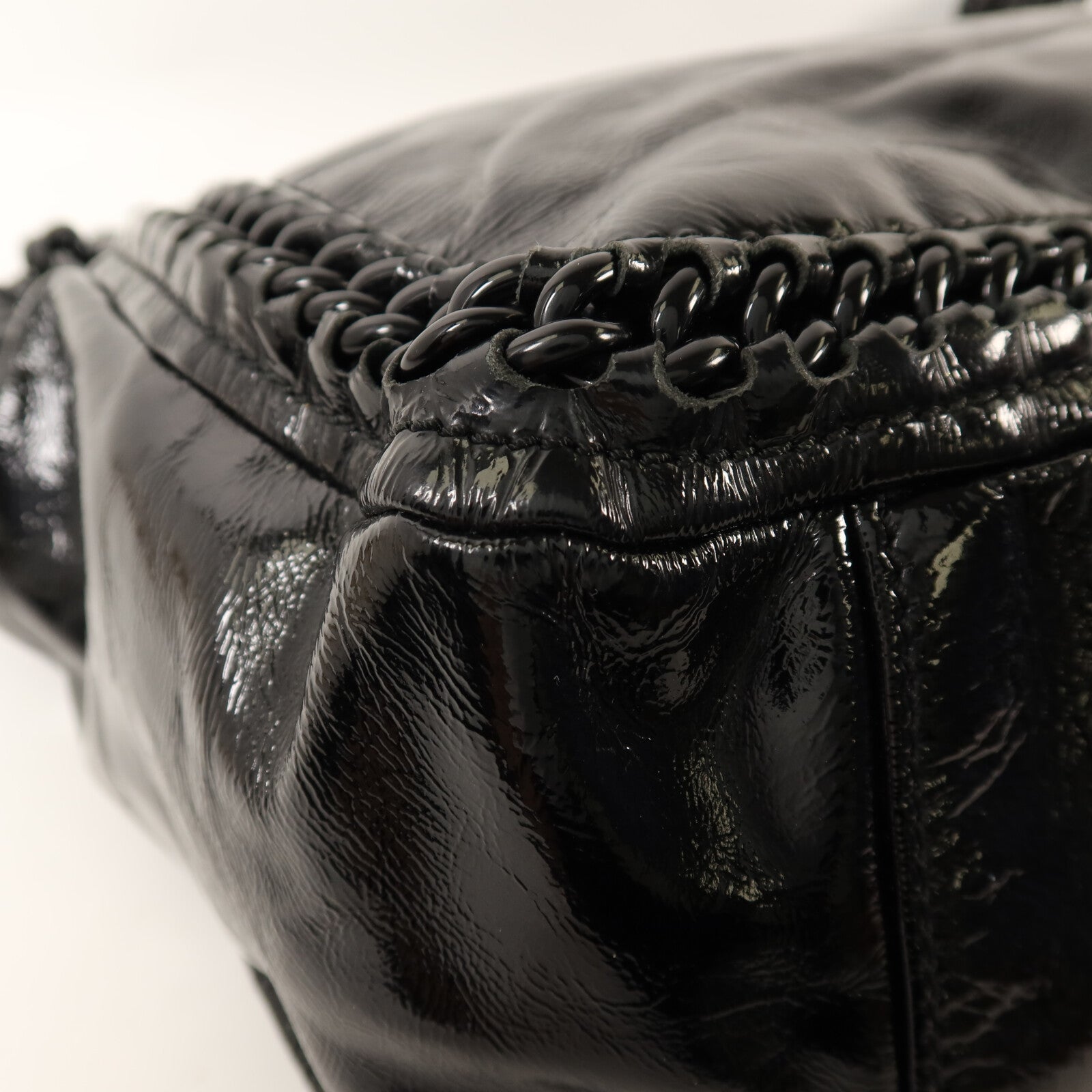 CHANEL 漆皮皮革Shoulder Bag肩背袋