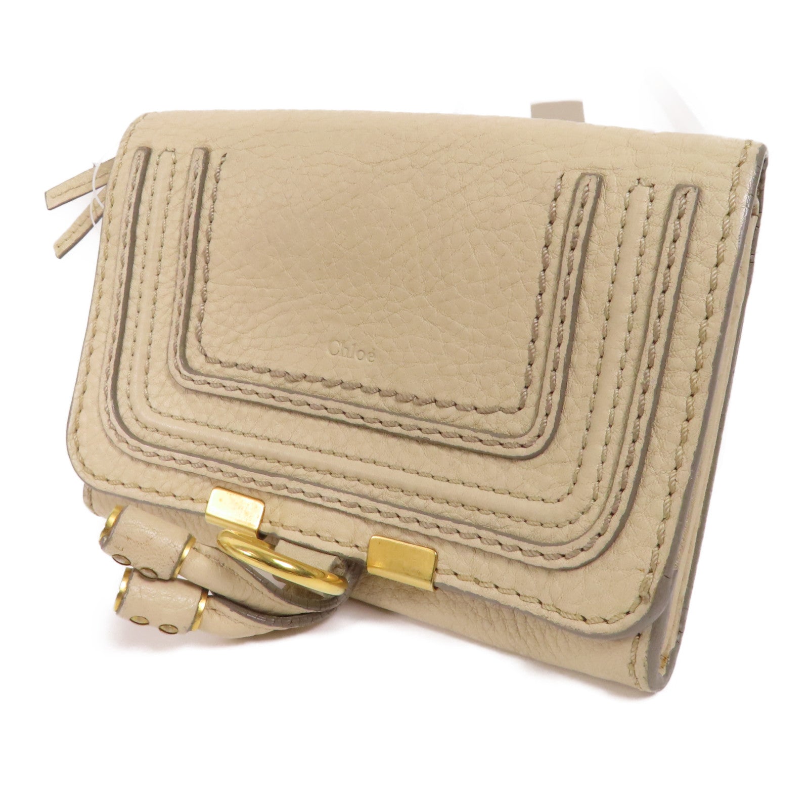 Chloe 牛皮皮革Wallet金扣錢包