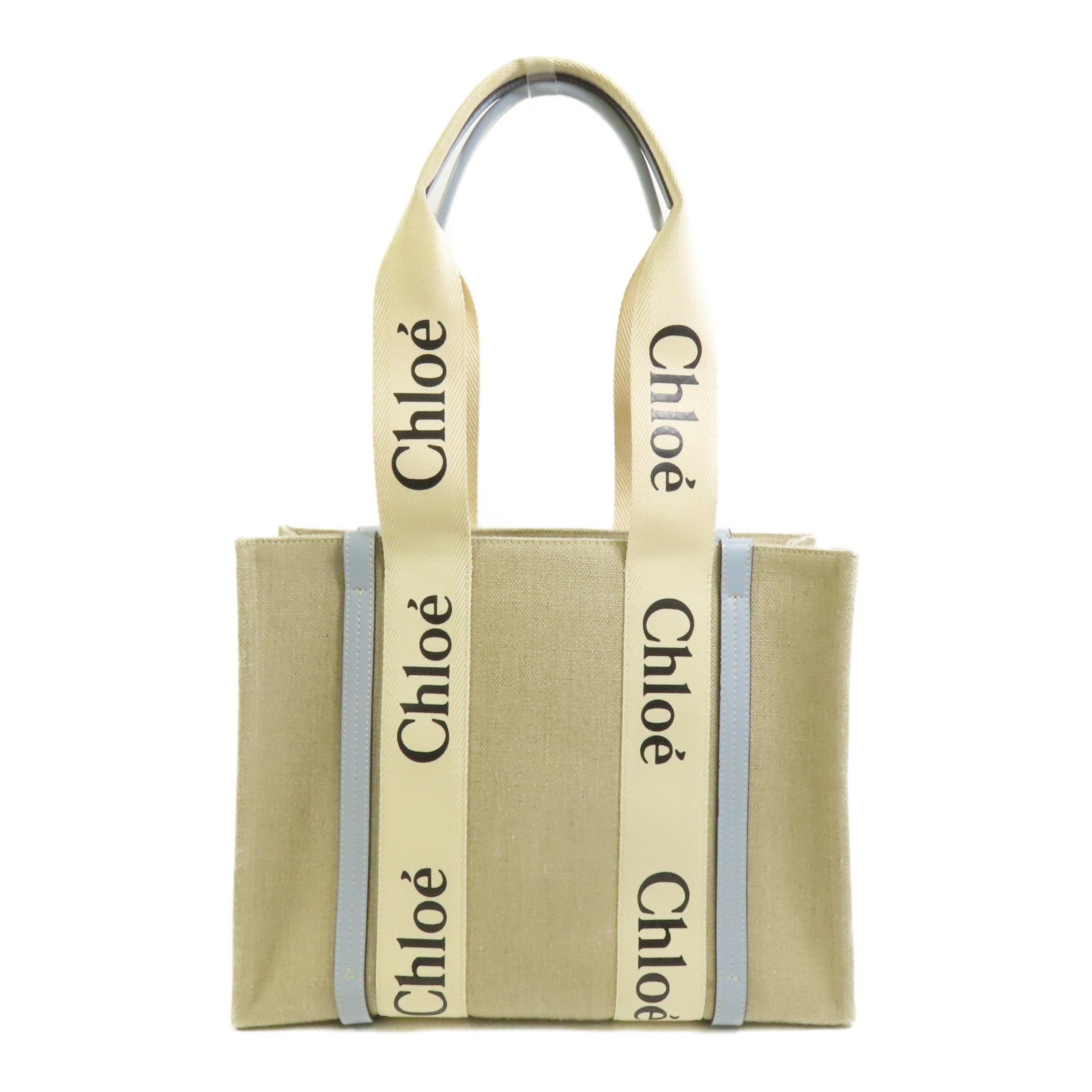 Chloe 帆布Woody手挽袋