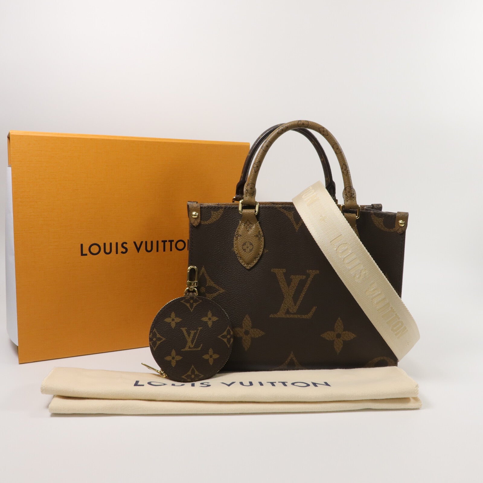 LOUIS VUITTON Monogram Giant OnTheGo PM手挽肩背兩用袋