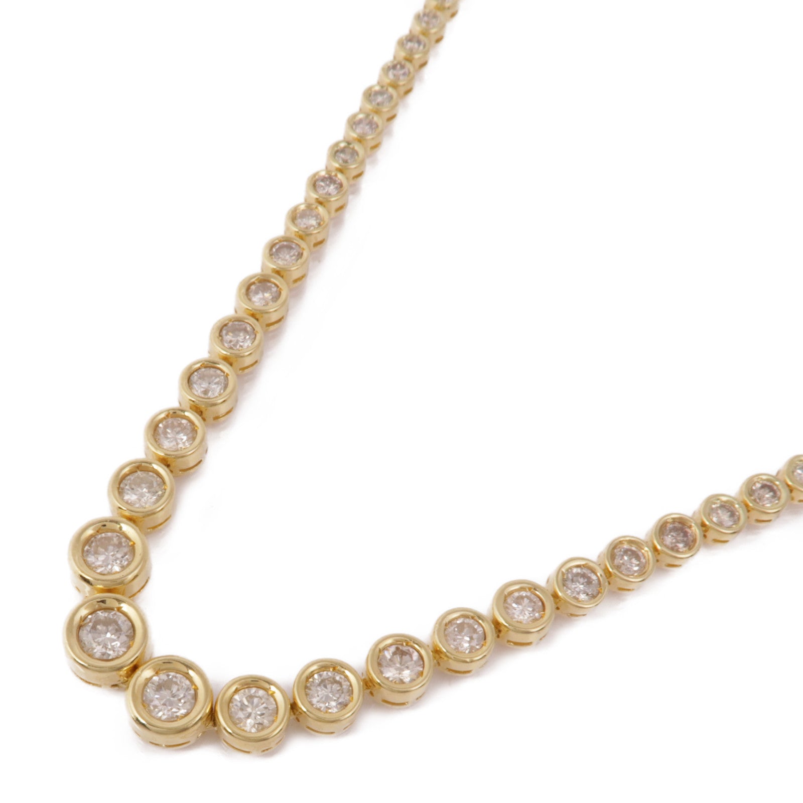 JEWELRY Diamond Necklace 18K Yellow Gold