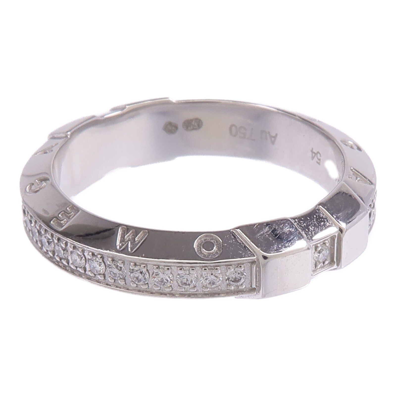 JEWELRY 【激減優惠】18K白金Omega Ring鑽石戒指Omega#54/US#6.5