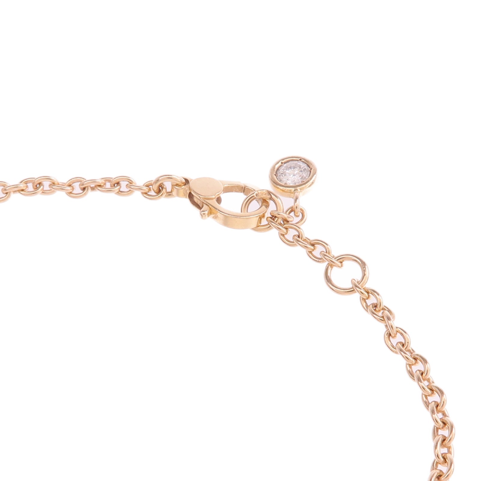 HERMES 18K玫瑰金Finesse Bracelet鑽石手鏈