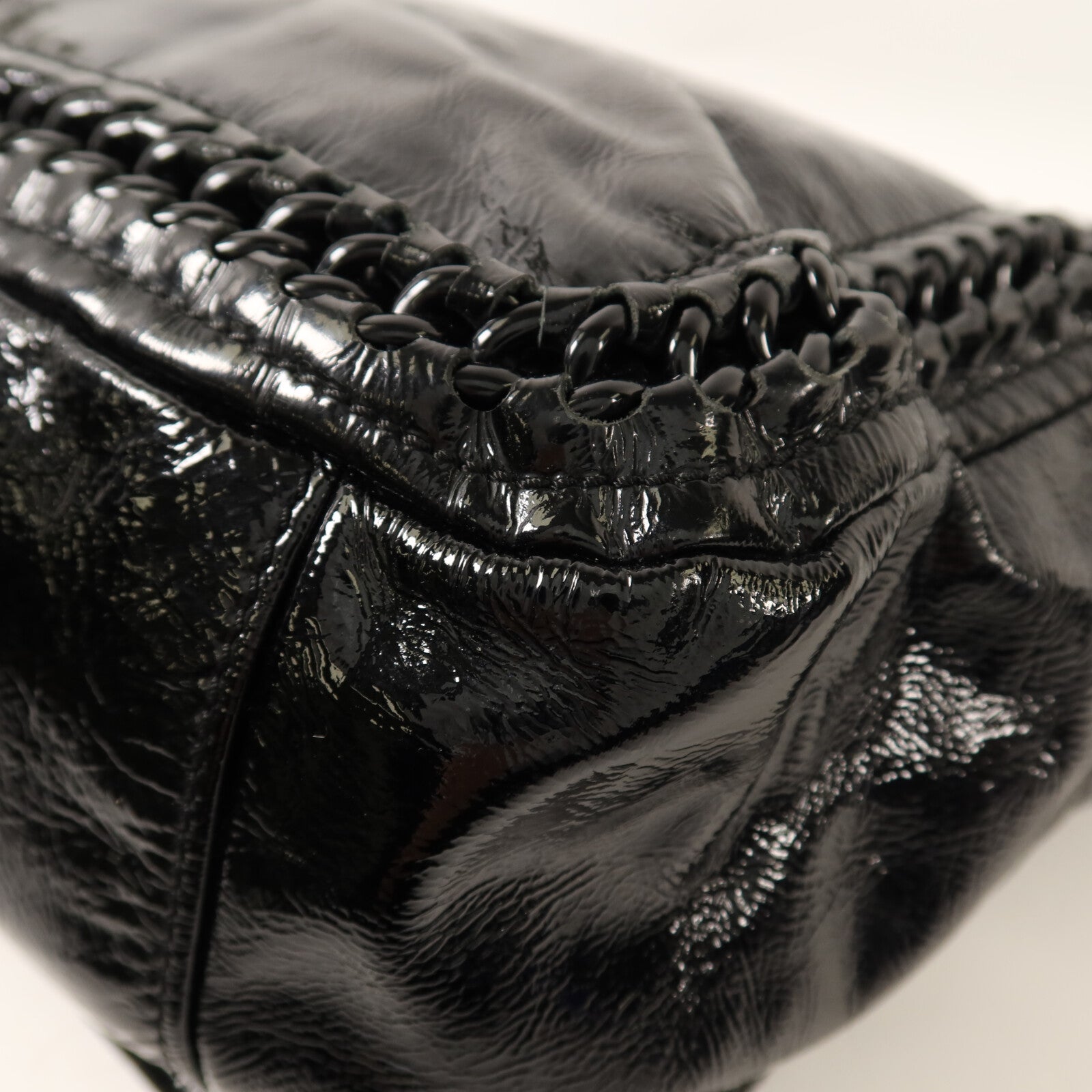 CHANEL 漆皮皮革Shoulder Bag肩背袋