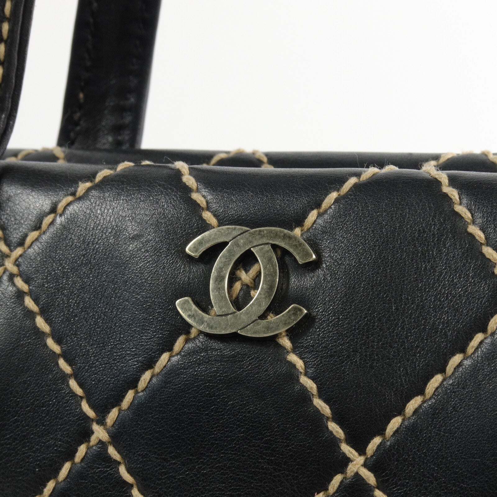 CHANEL 牛皮皮革Vintage Handbag手挽袋