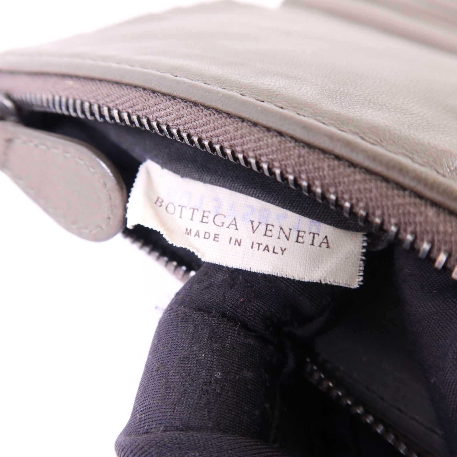 BOTTEGA VENETA 織紋皮革/天鵝絨Long Wallet長錢包