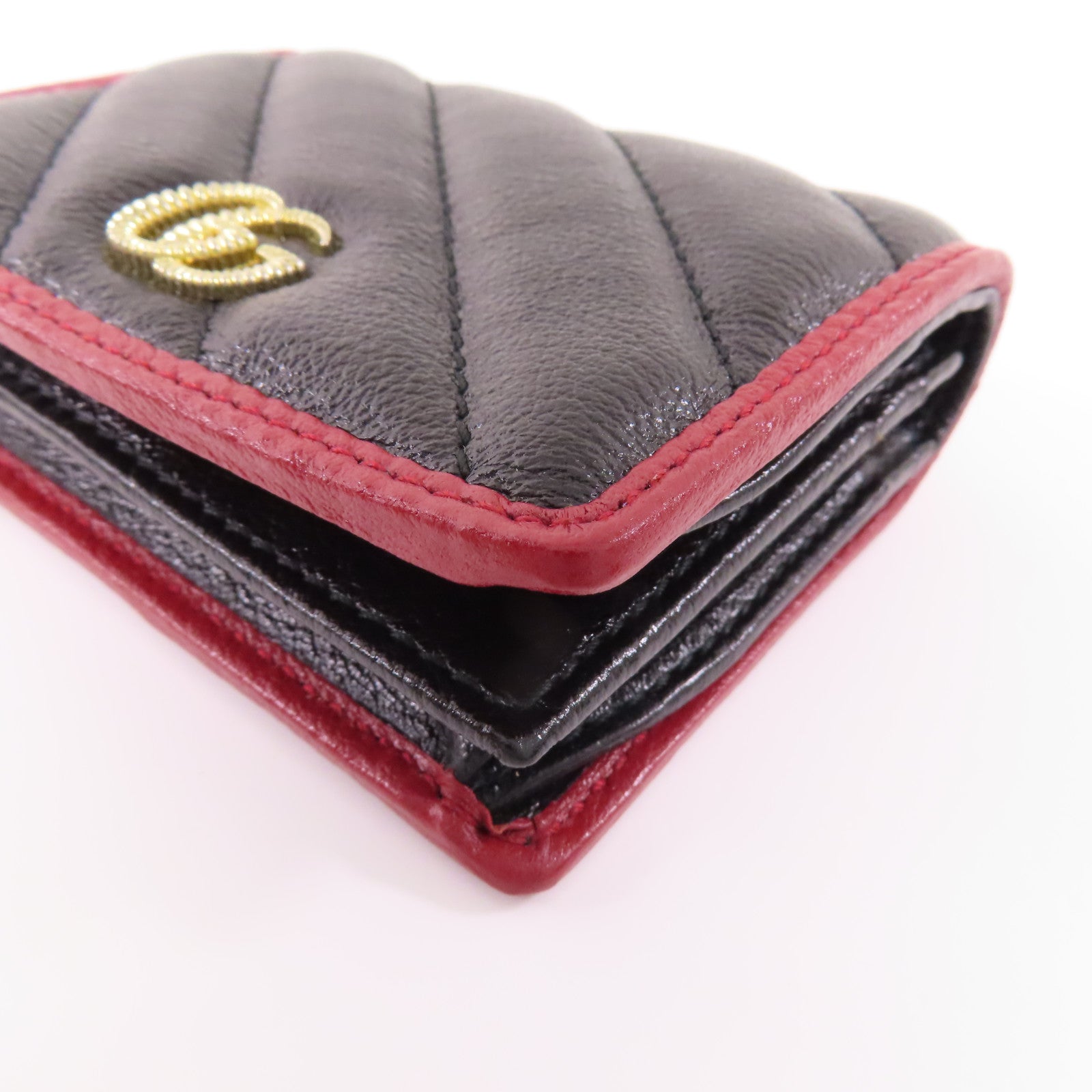 GUCCI 牛皮皮革Wallet金扣錢包
