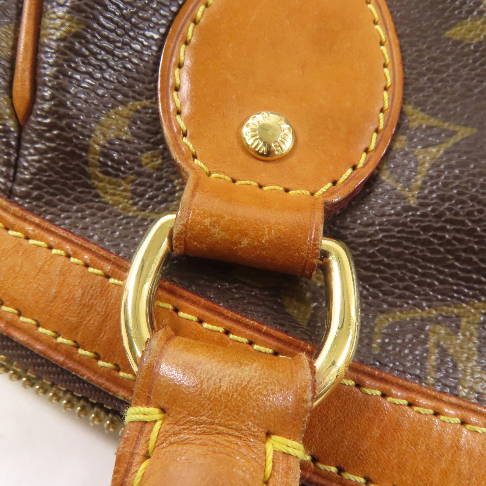 LOUIS VUITTON Monogram Tivoli PM金扣手挽袋啡色