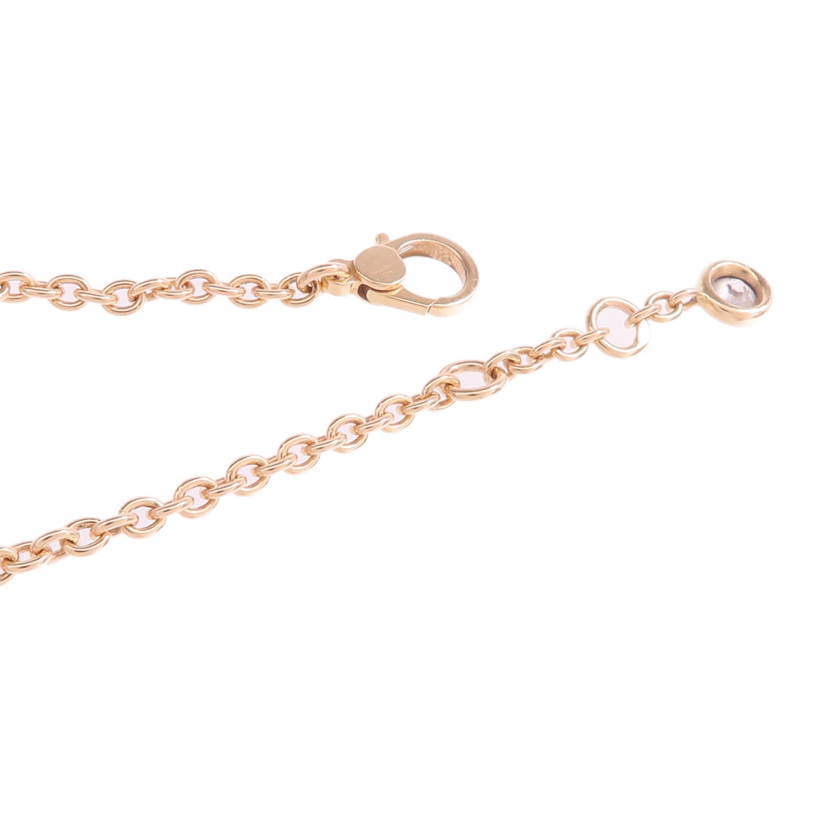 HERMES 18K玫瑰金Finesse Bracelet鑽石手鏈