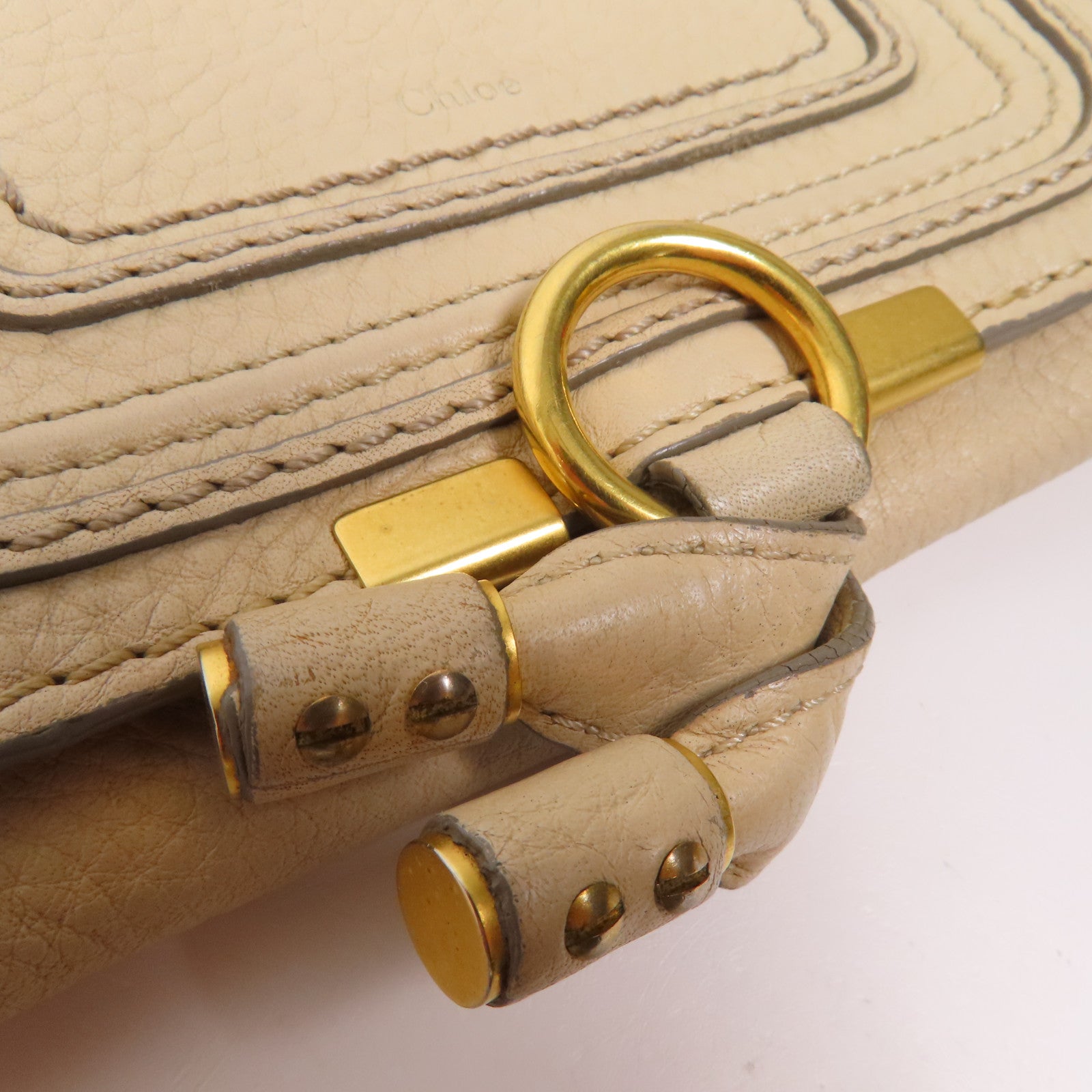 Chloe 牛皮皮革Wallet金扣錢包