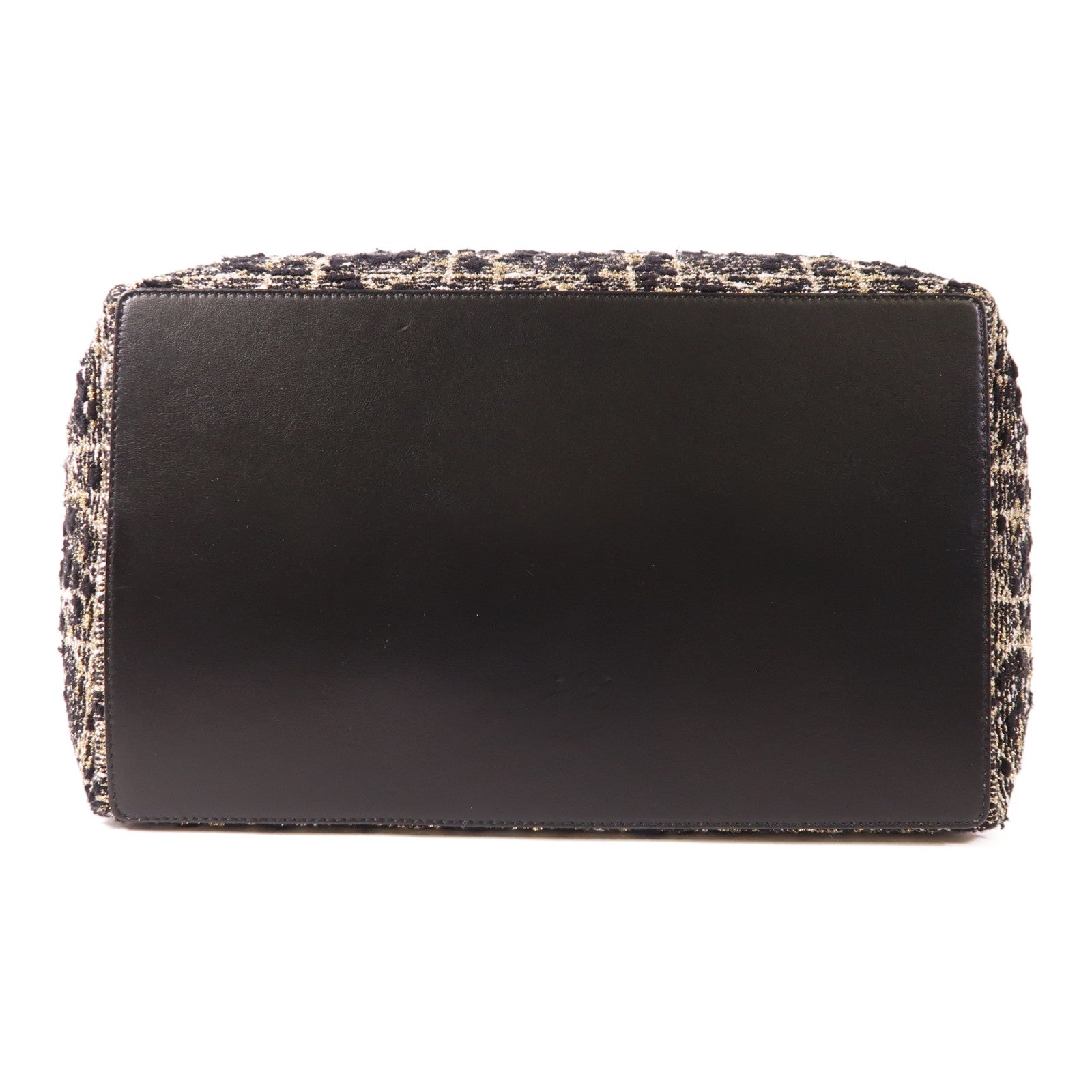 Dior Tweed/皮革Toujours Medium金扣肩背袋