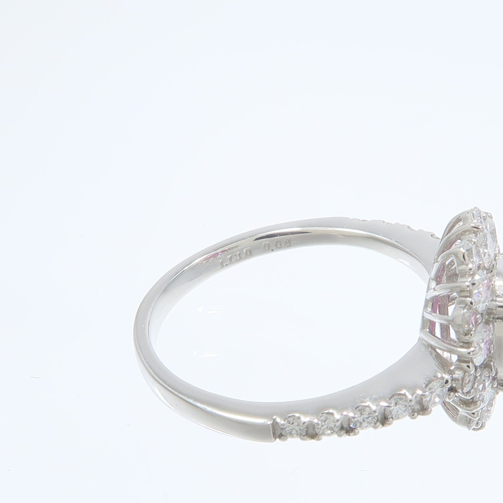 JEWELRY PT950鉑金Pink Sapphire Diamond Ring粉紅藍寶石/鑽石