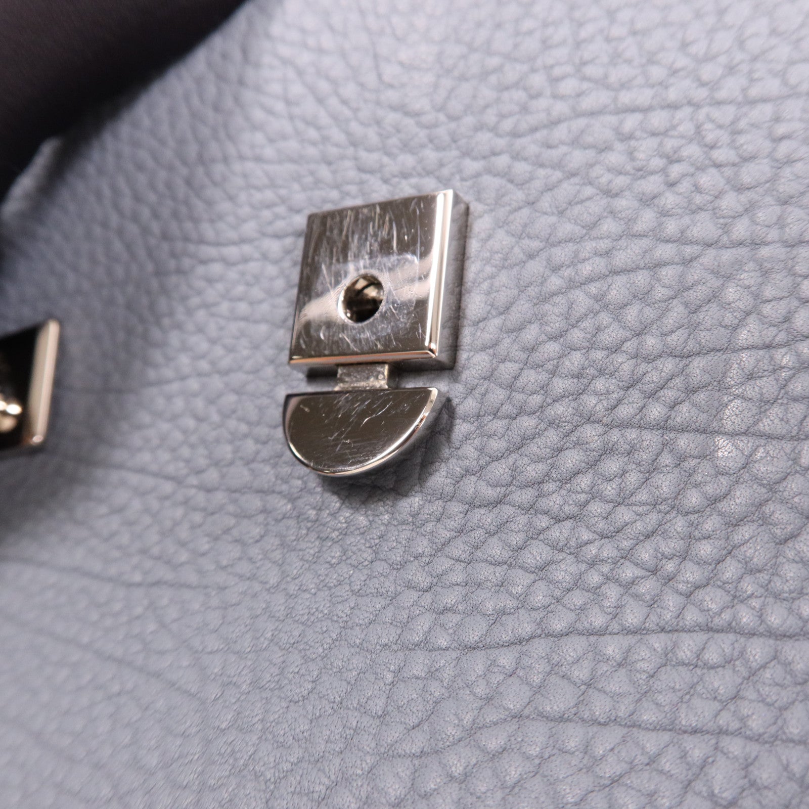 Delvaux 牛皮皮革Tempete Mini銀扣手挽肩背兩用袋