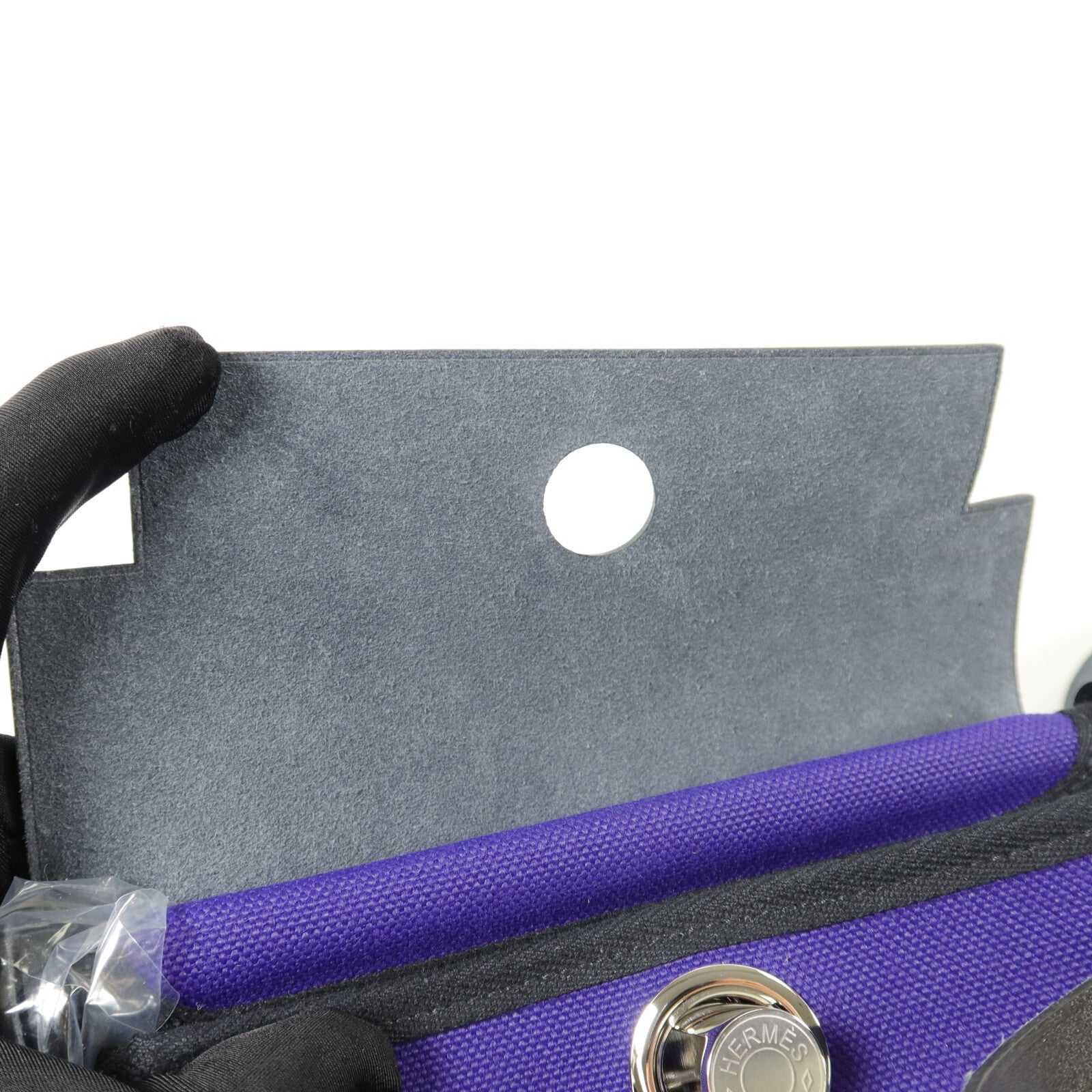 HERMES 帆布Mini Herbag肩背袋Purple