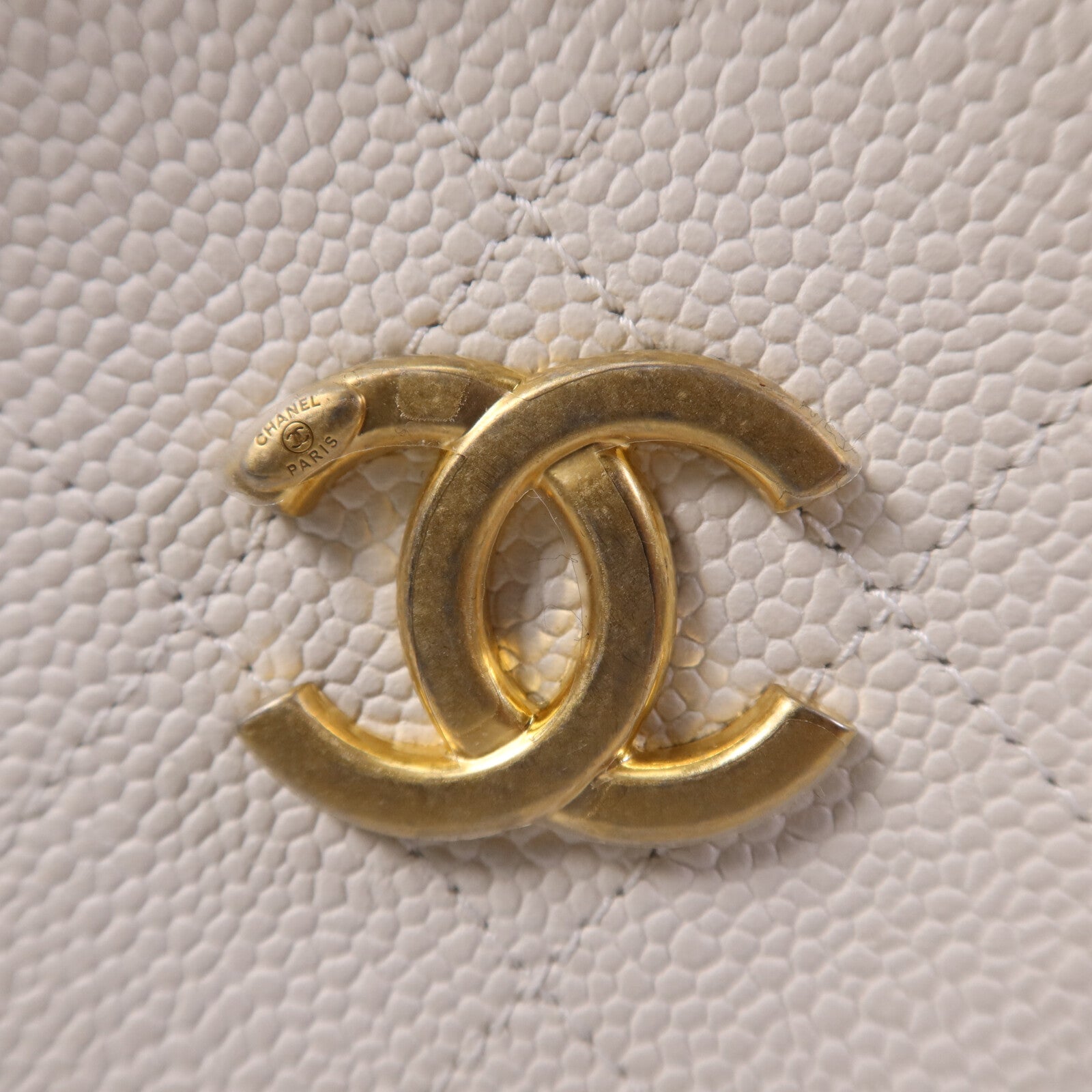 CHANEL 牛皮皮革Chain Shoulder Bag金扣鏈帶肩背袋