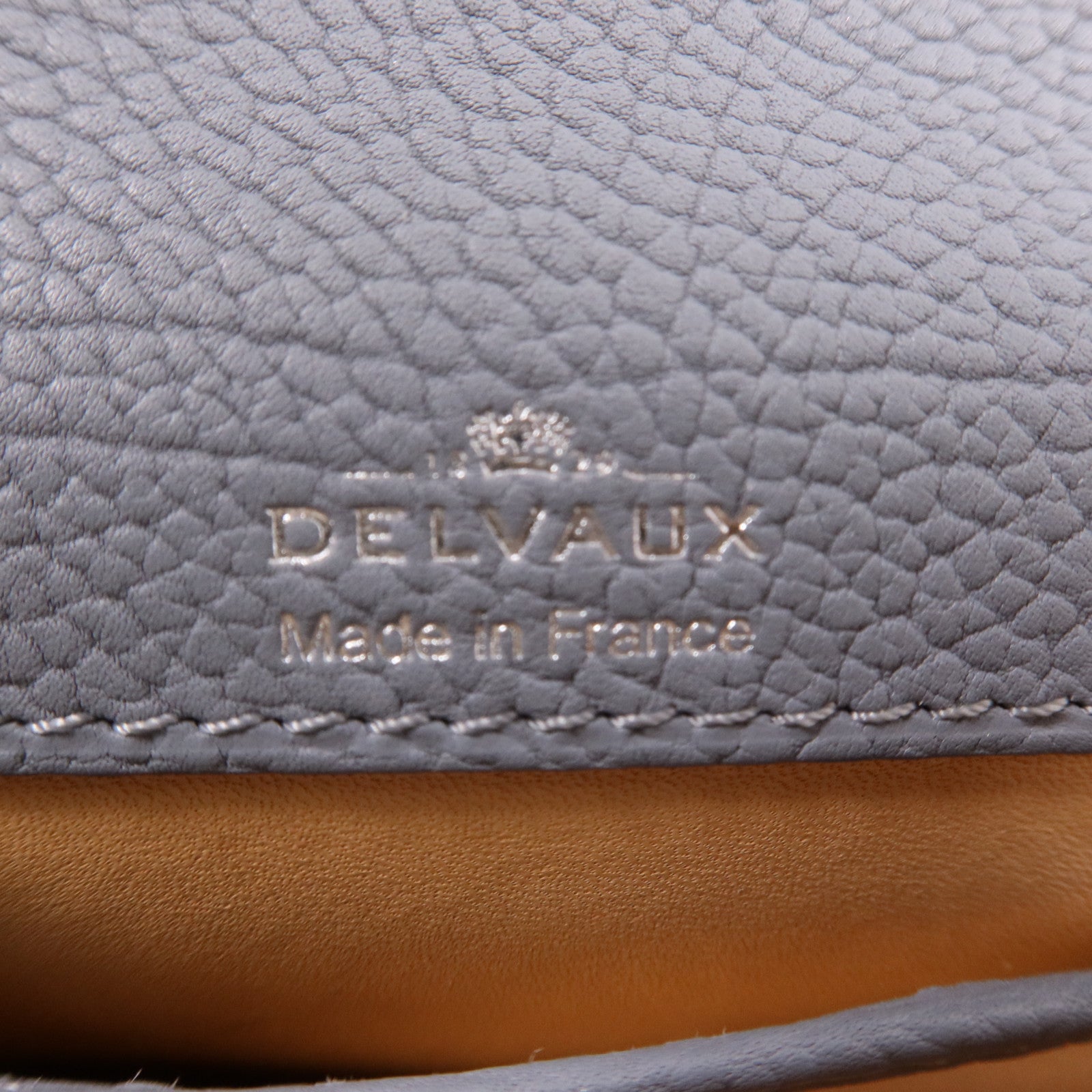 Delvaux 牛皮皮革Tempete Mini銀扣手挽肩背兩用袋